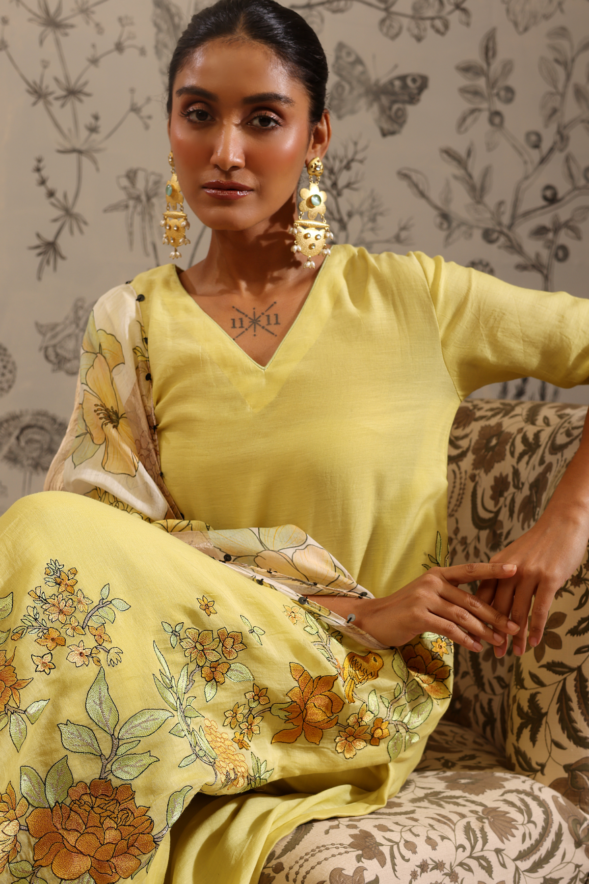 Vakya - Kurta Set- Yellow