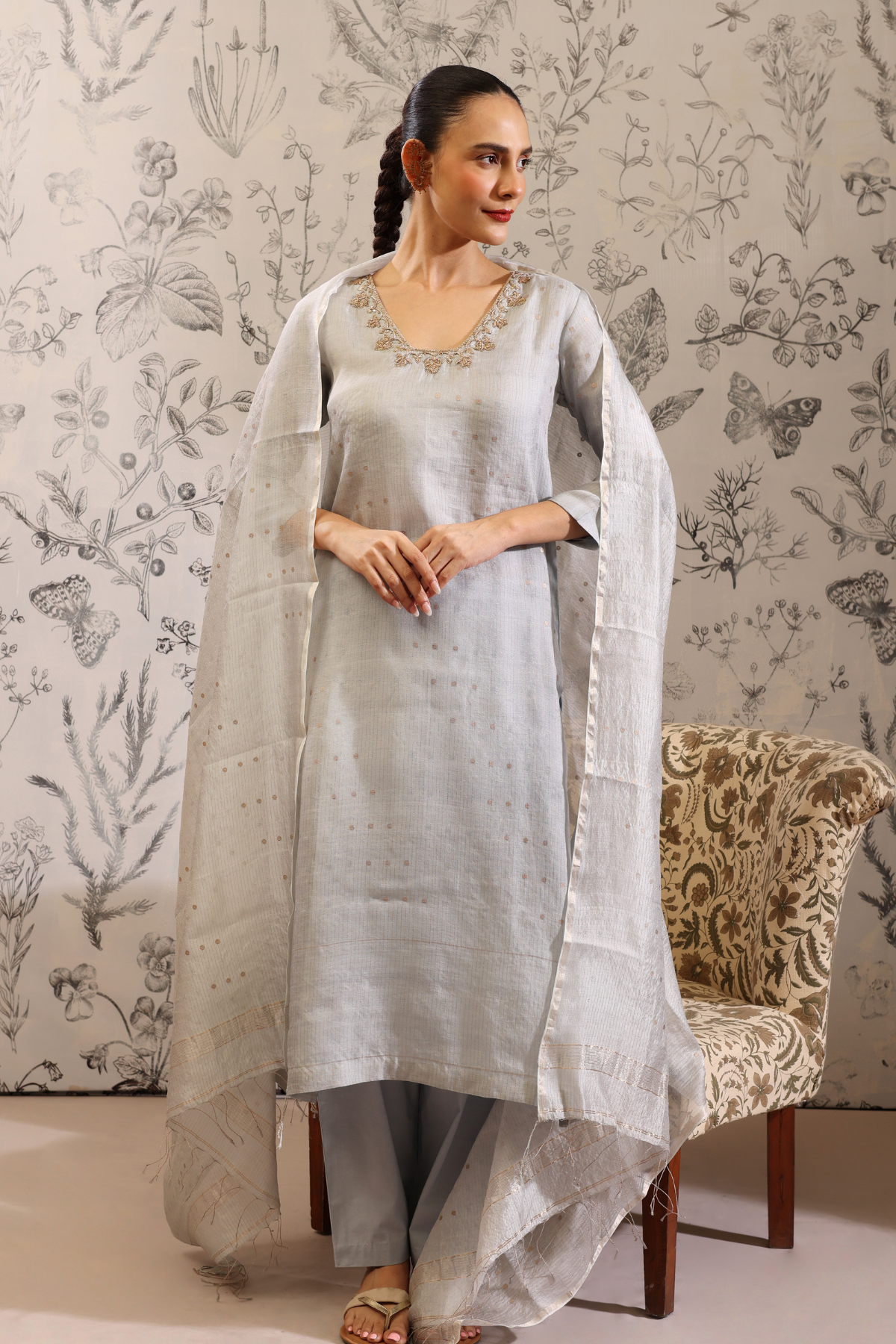 Padmini - Kurta Set- Blue