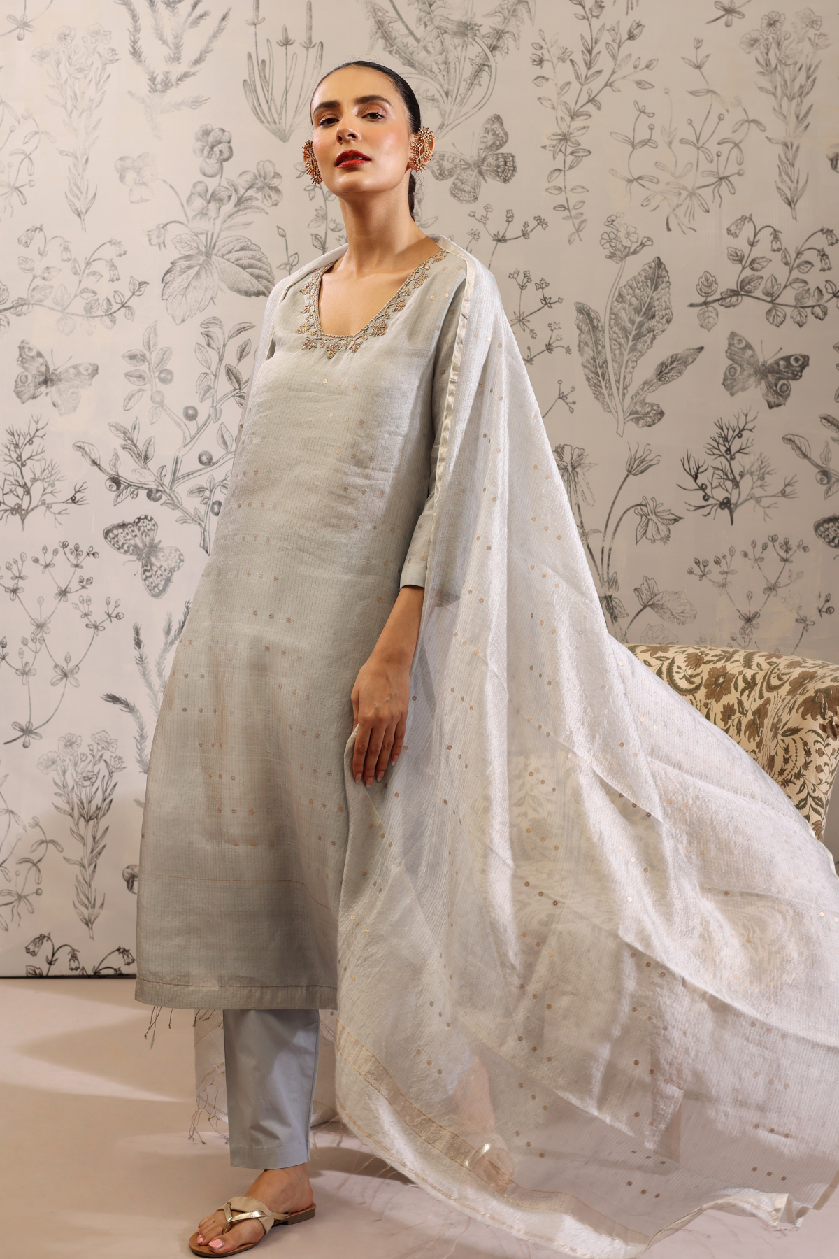 Padmini - Kurta Set- Blue
