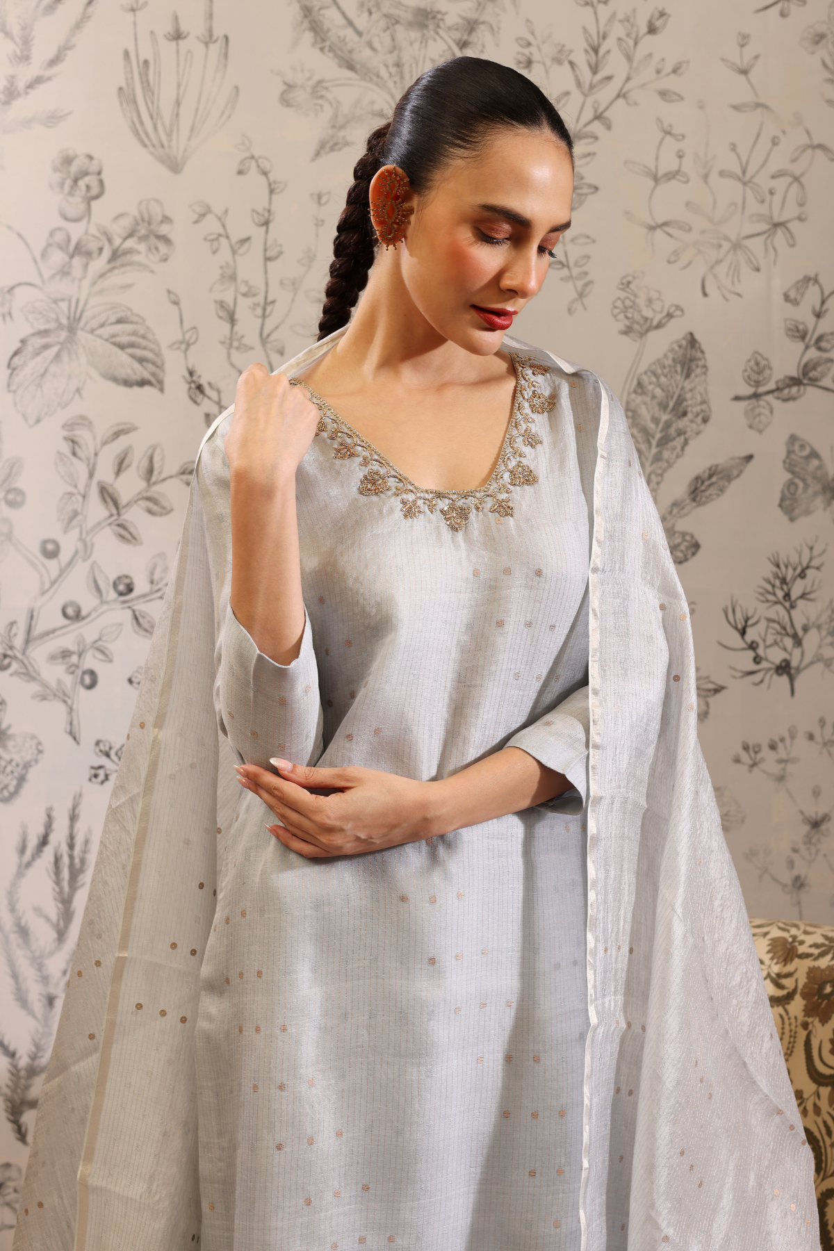 Padmini - Kurta Set- Blue