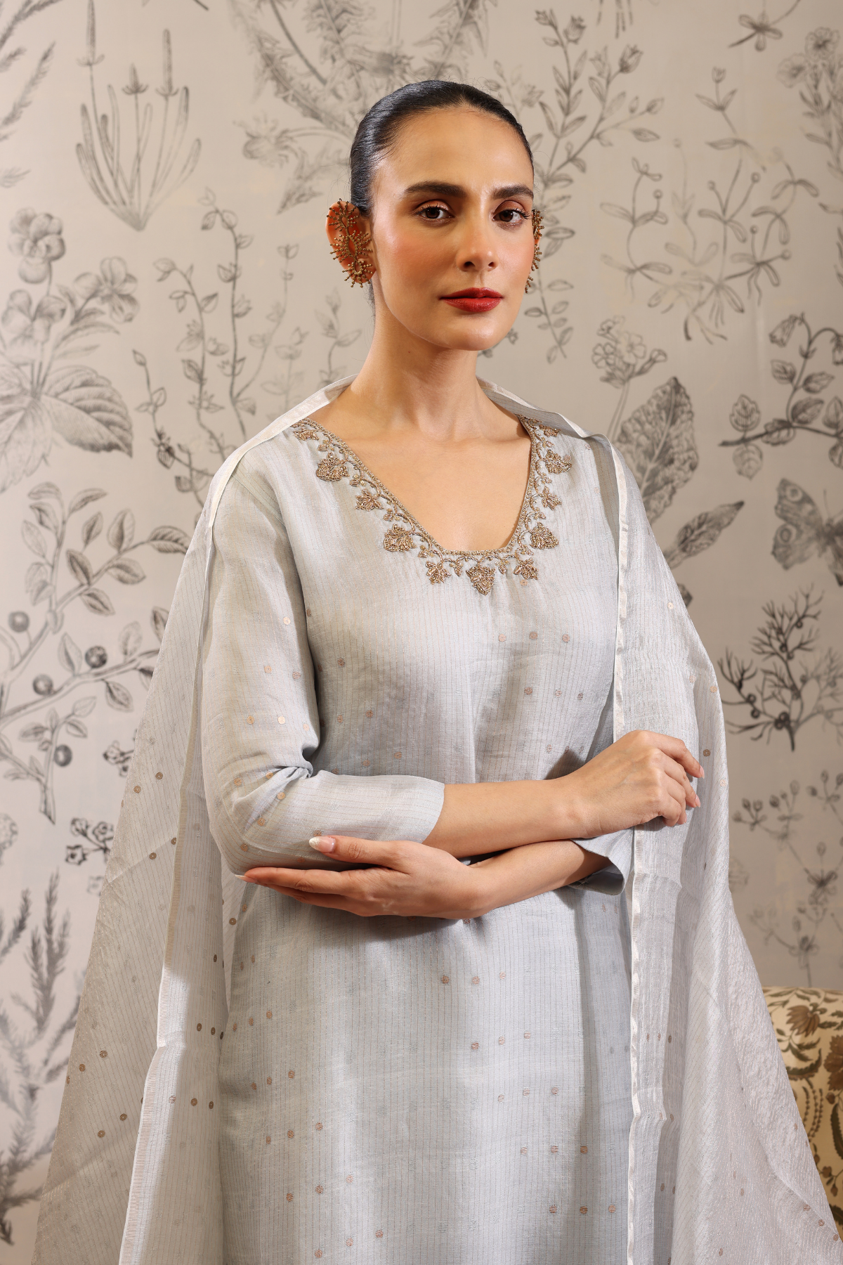 Padmini - Kurta Set- Blue