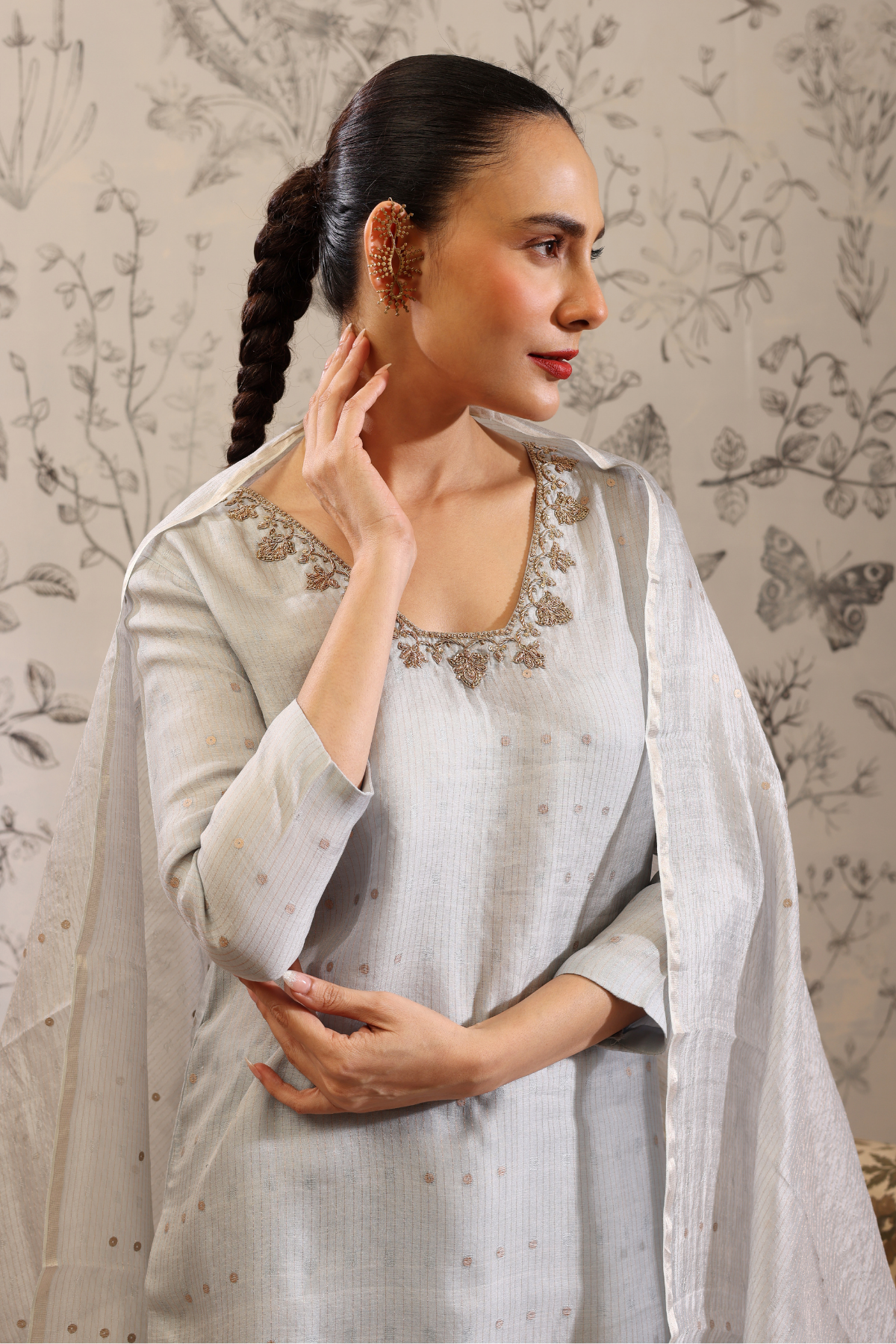 Padmini - Kurta Set- Blue