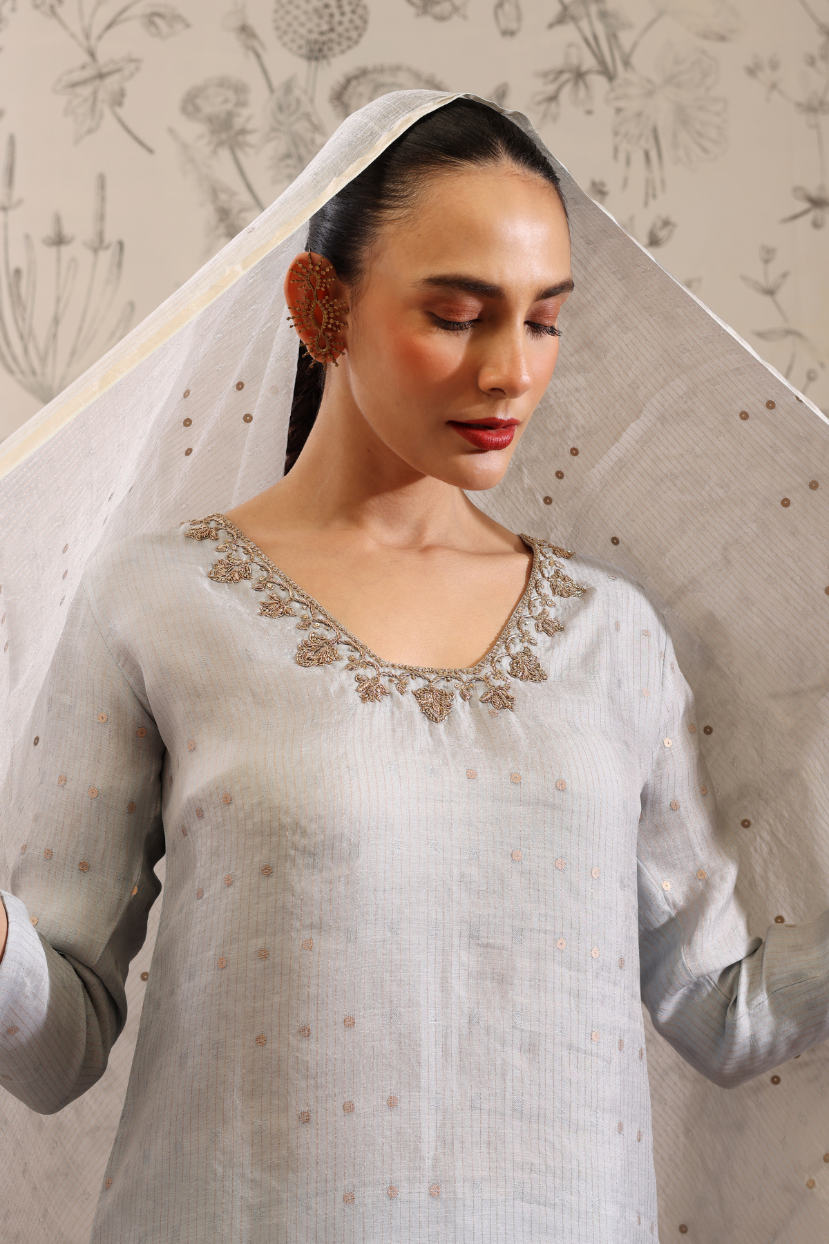 Padmini - Kurta Set- Blue