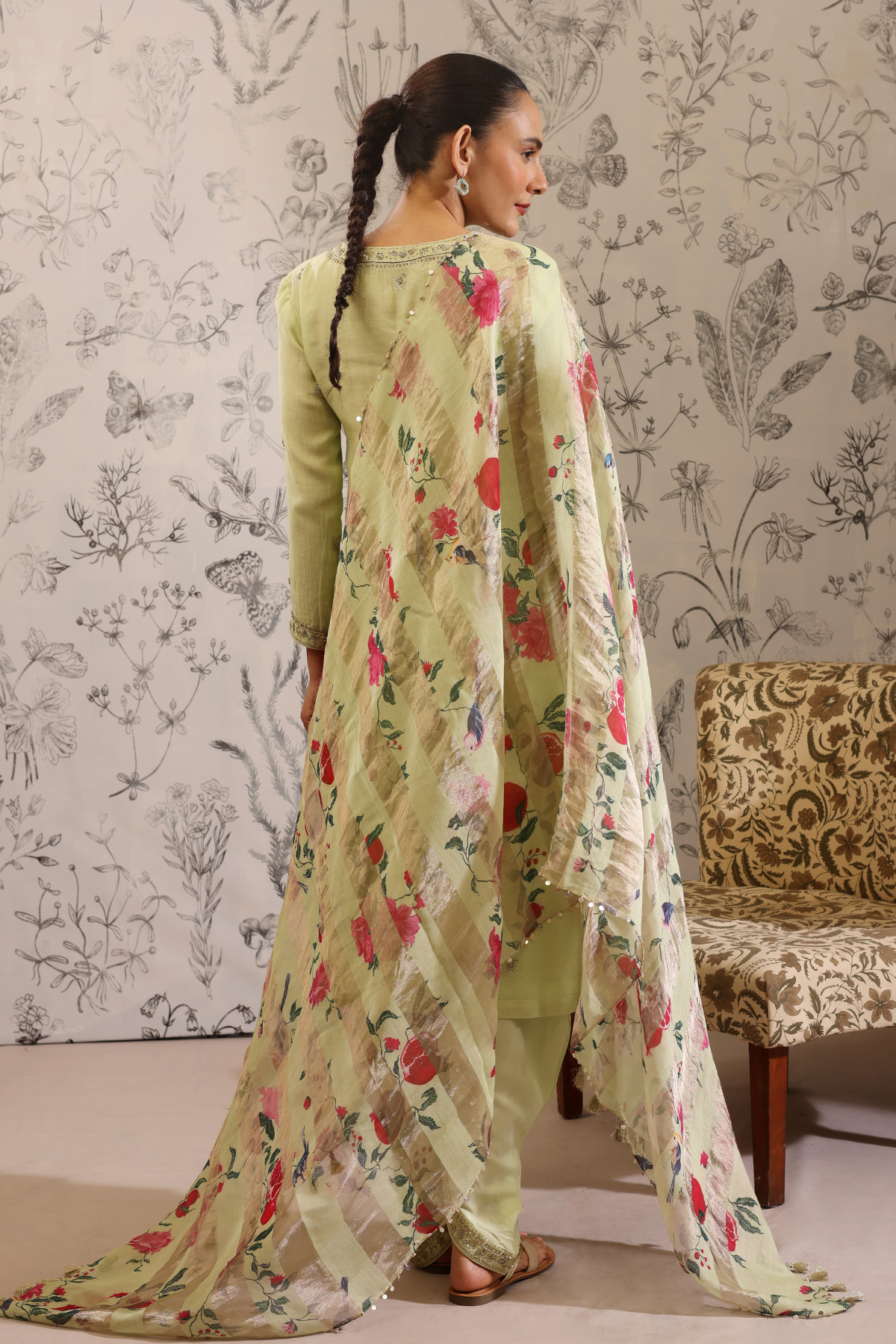 Anaar - Kurta Set- Green