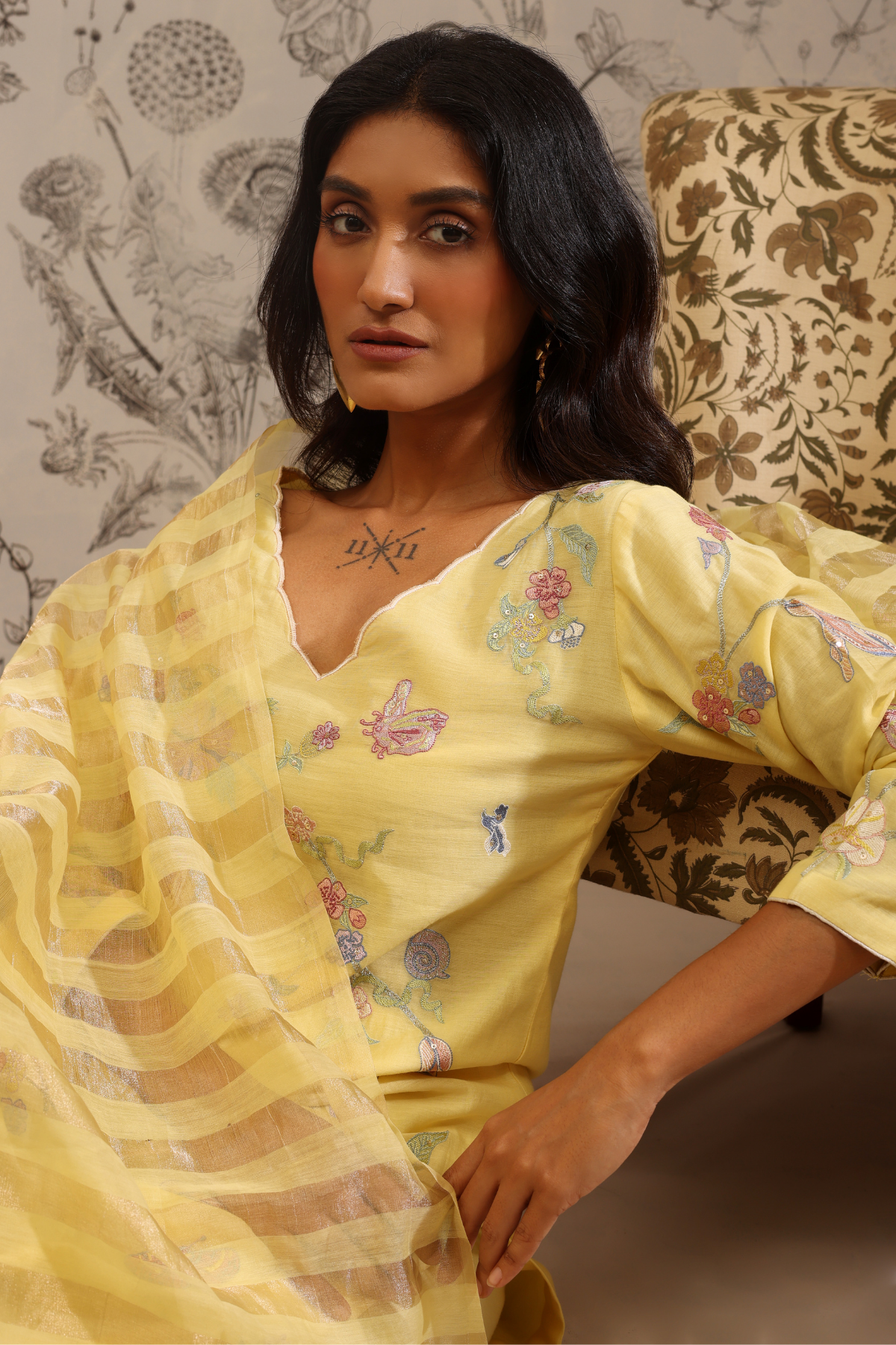 Harita - Kurta Set- Yellow