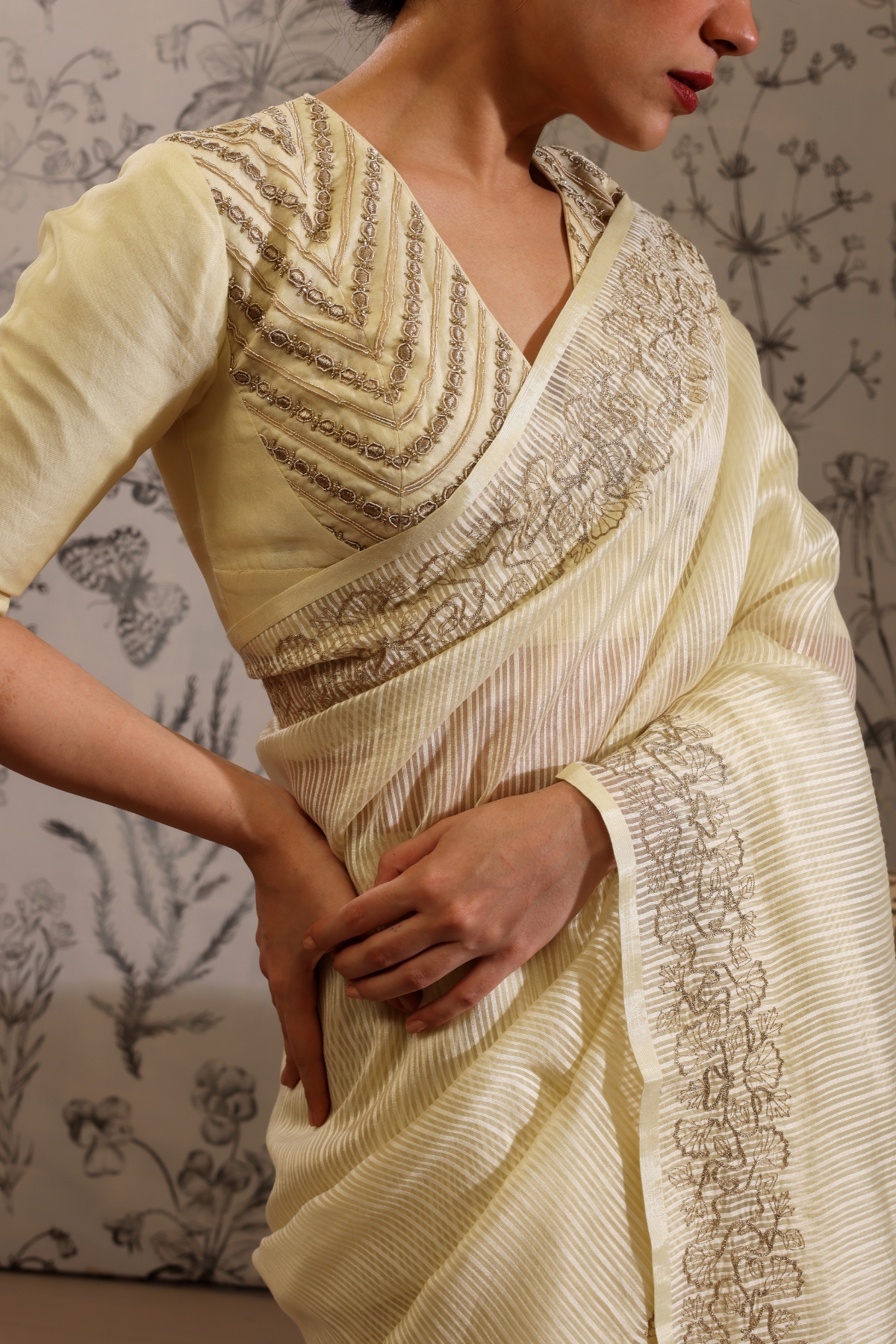 Jhilika - Saree- Yellow