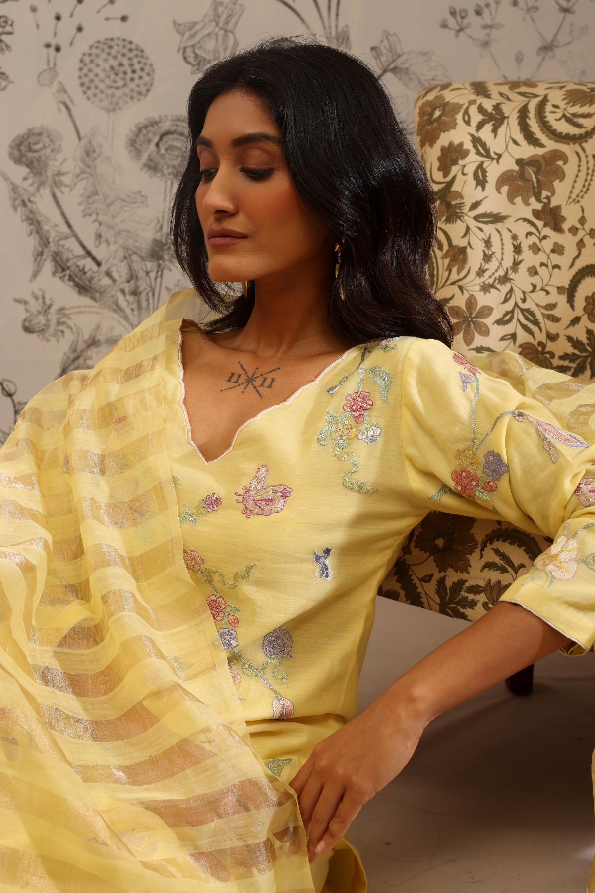 Harita - Kurta Set- Yellow
