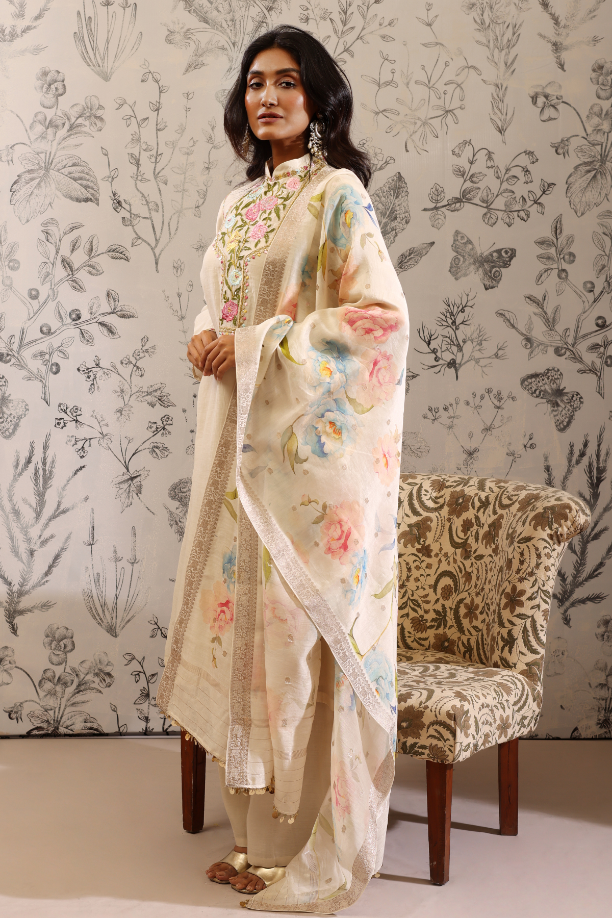 Paatala - Kurta Set- White