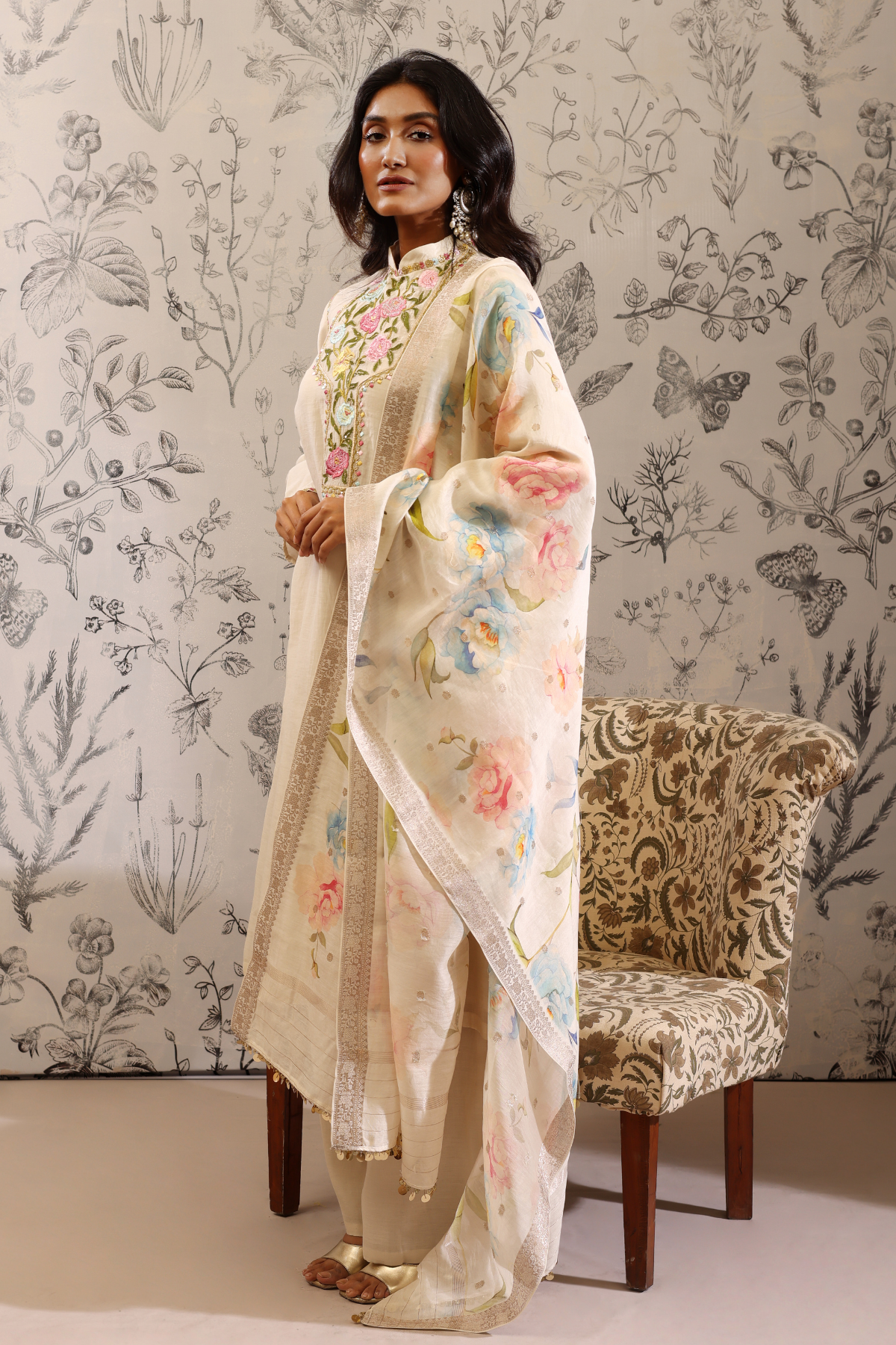 Paatala - Kurta Set- White
