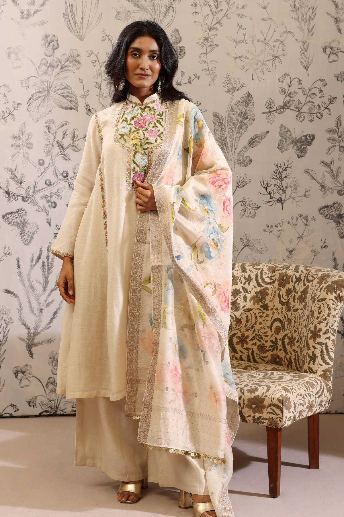 Paatala - Kurta Set- White