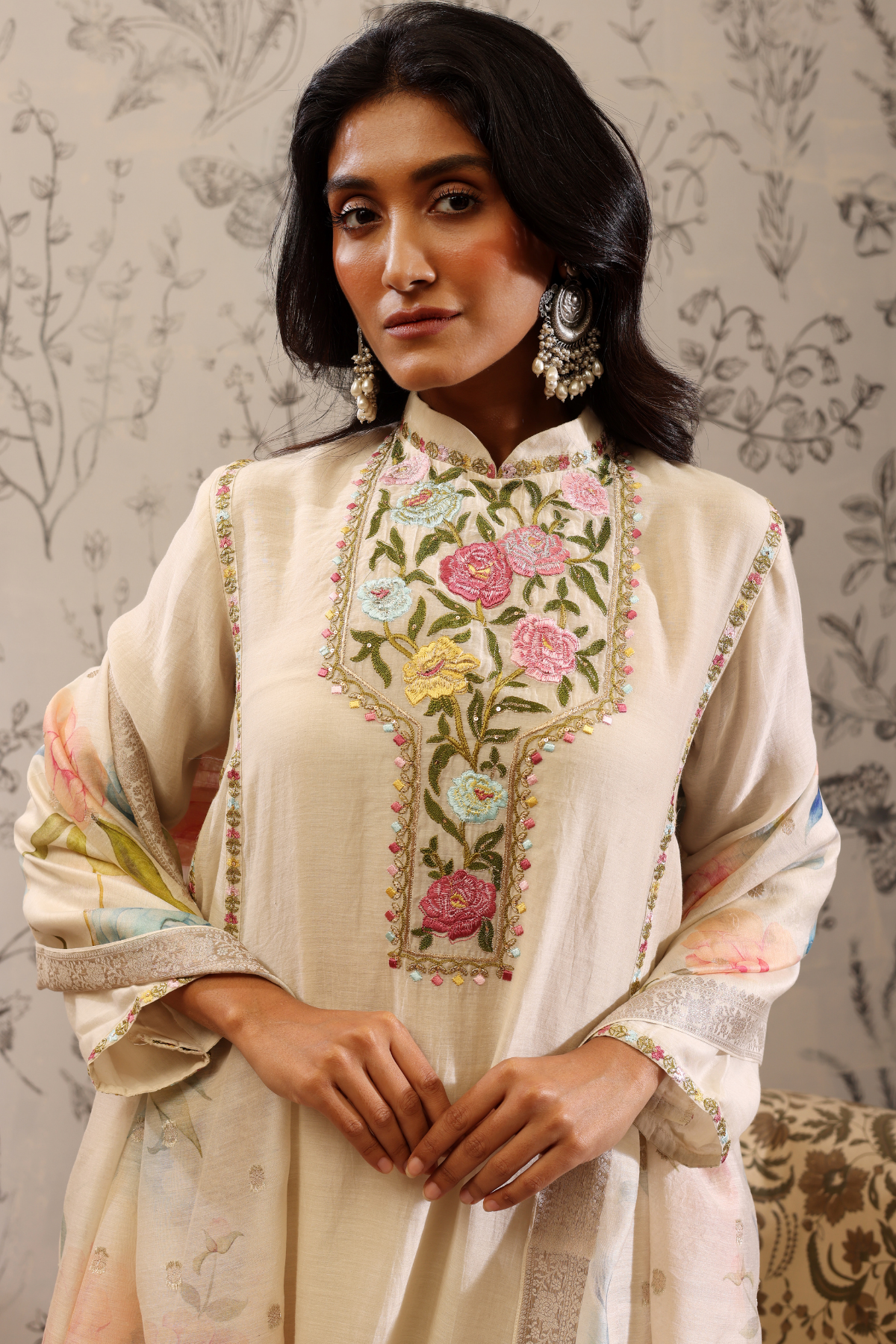 Paatala - Kurta Set- White
