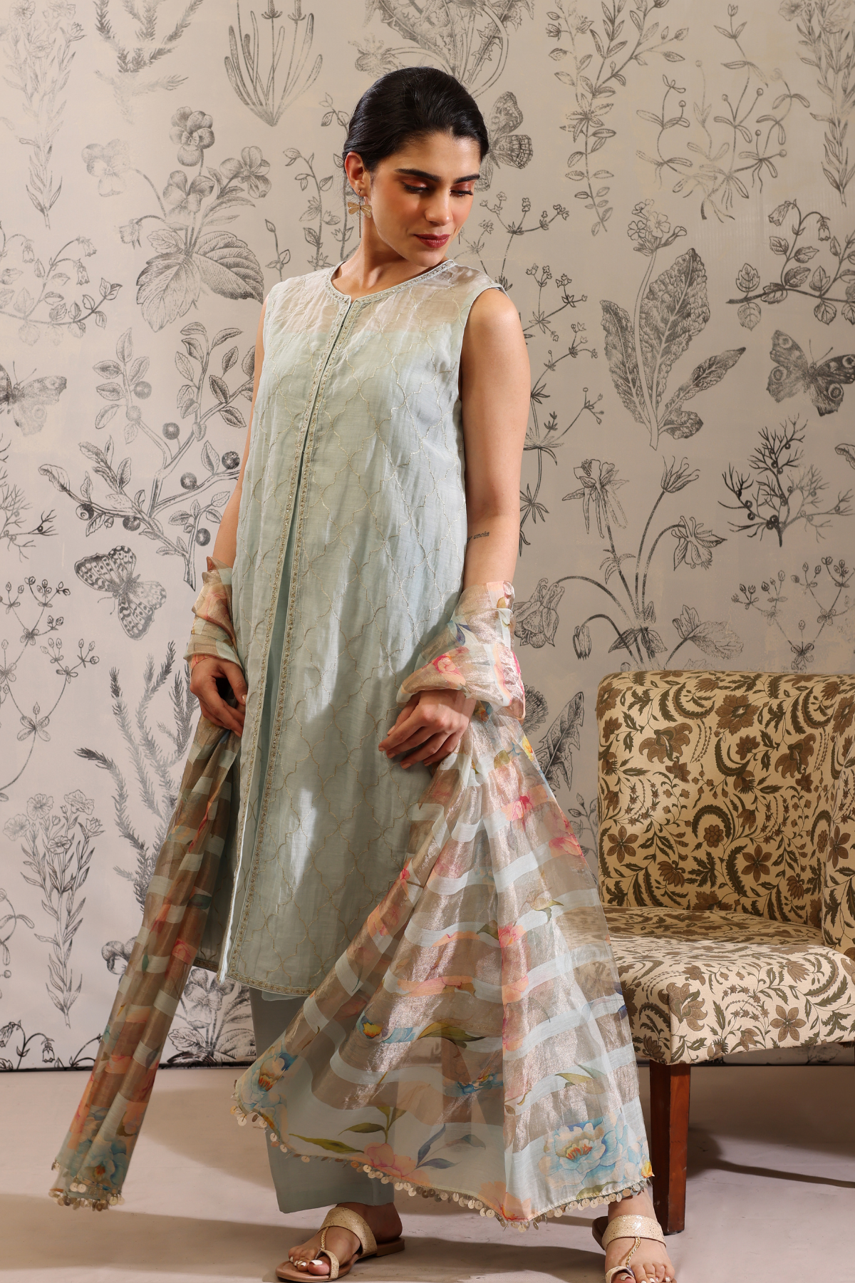 Makaranda - Kurta Set- Blue