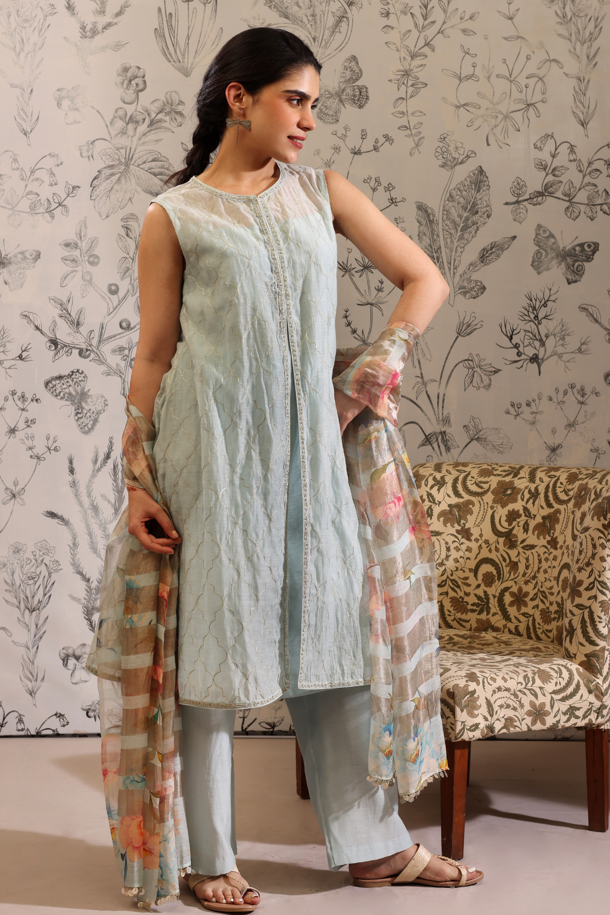Makaranda - Kurta Set- Blue