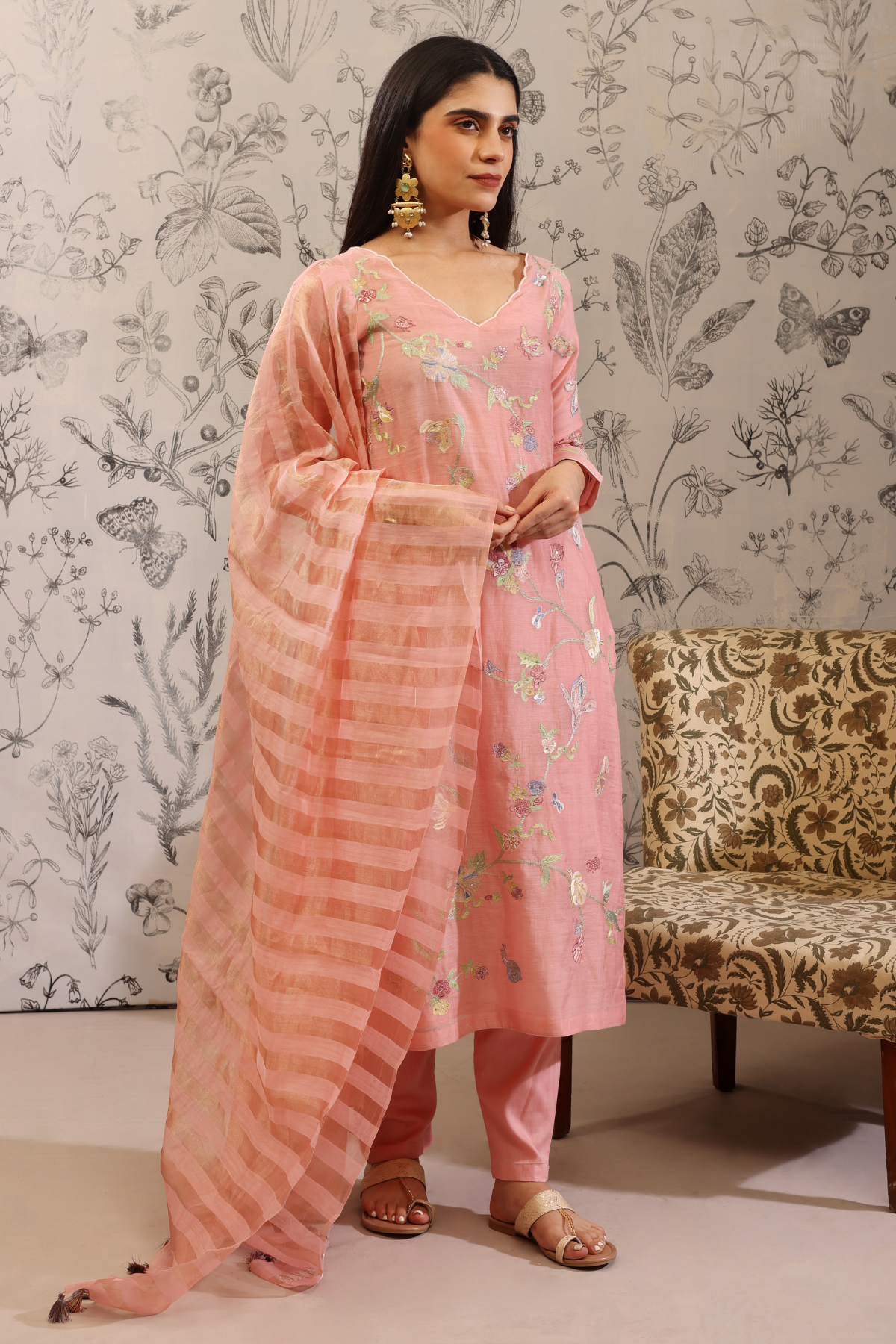 Harita - Kurta Set- Pink