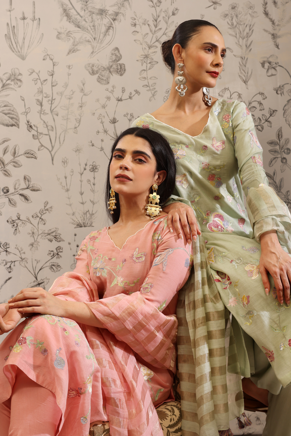 Harita - Kurta Set- Pink