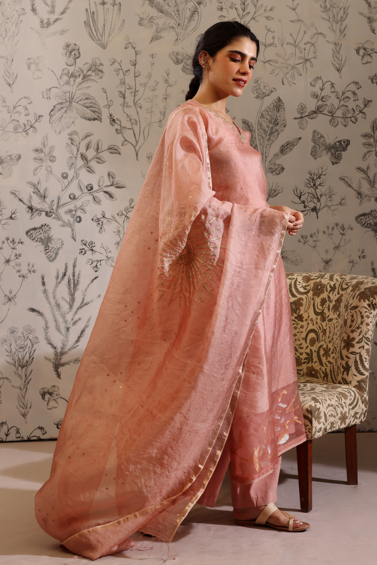 Udaya - Kurta Set- Old Rose
