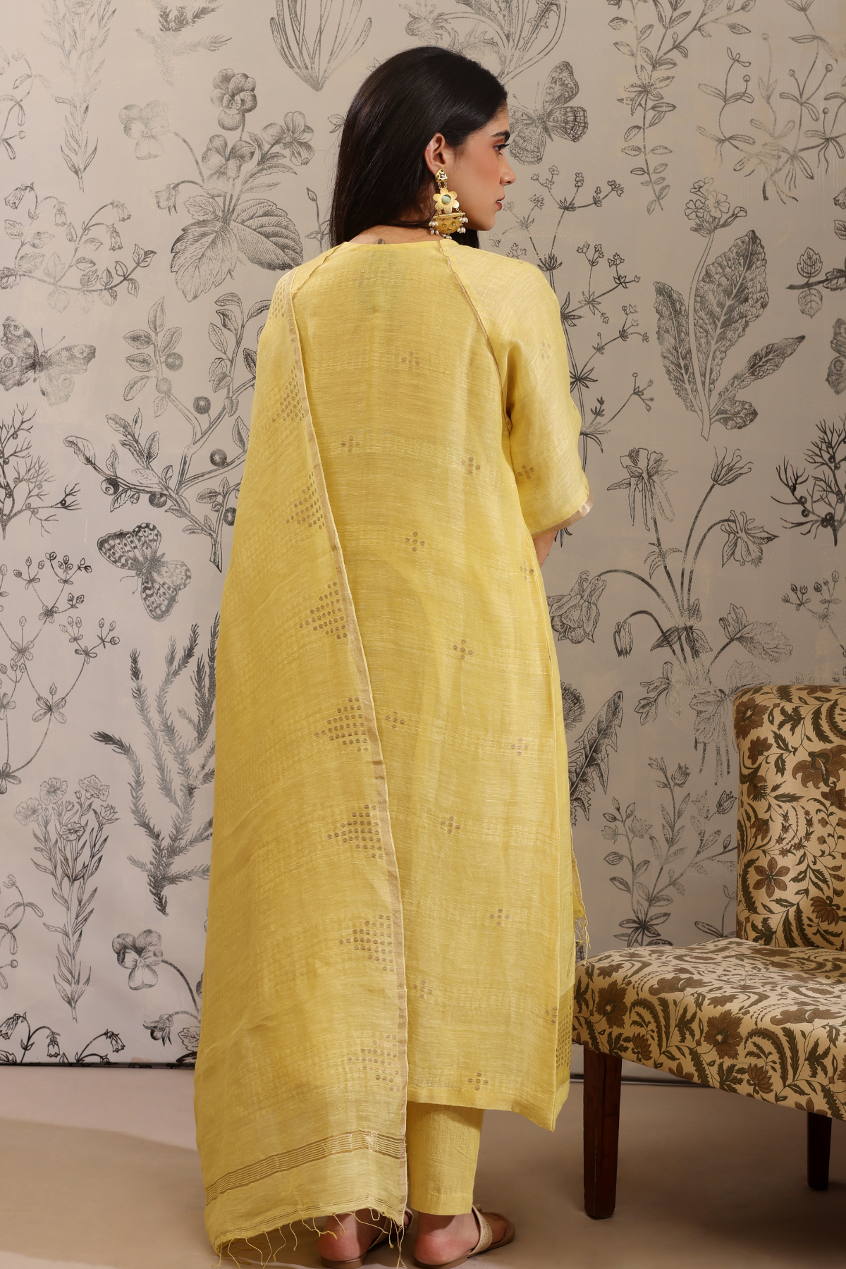 Piyusa - Kurta Set- Yellow