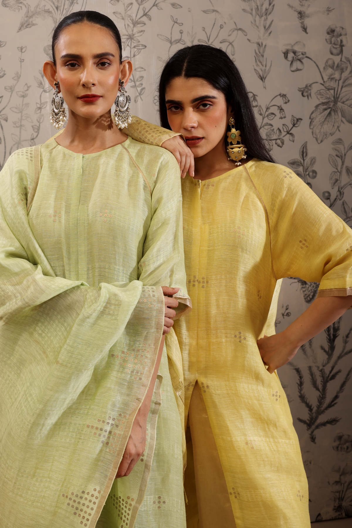 Piyusa - Kurta Set- Yellow