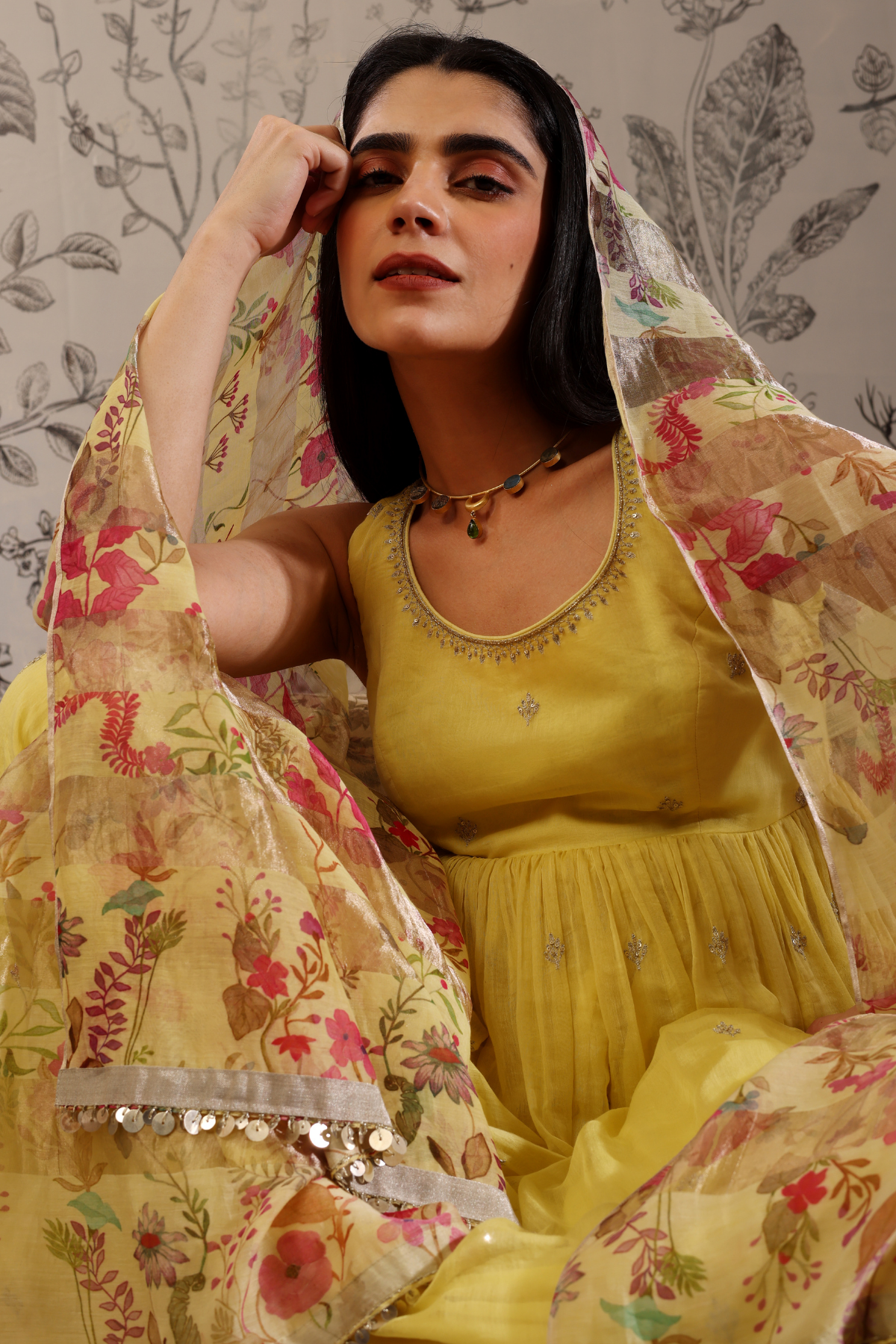Aparajita - Kurta Set- Yellow