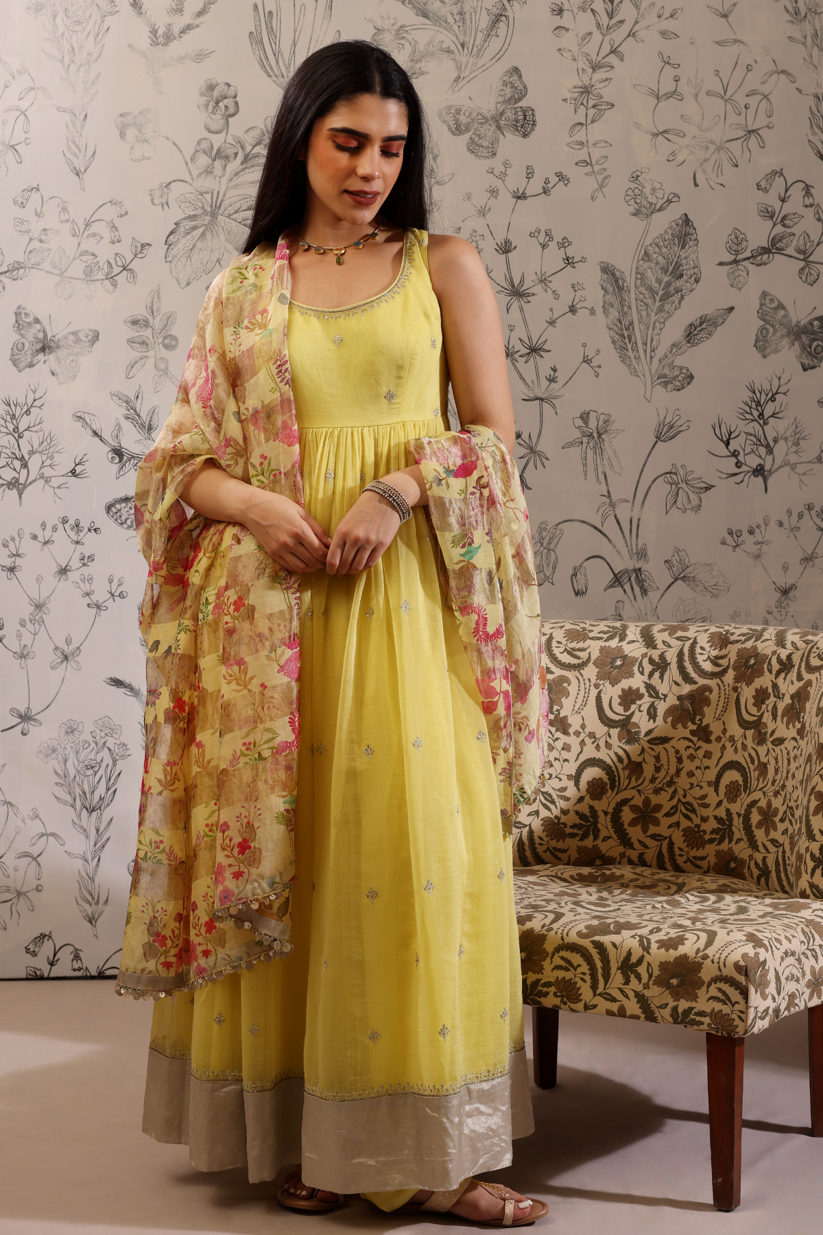 Aparajita - Kurta Set- Yellow