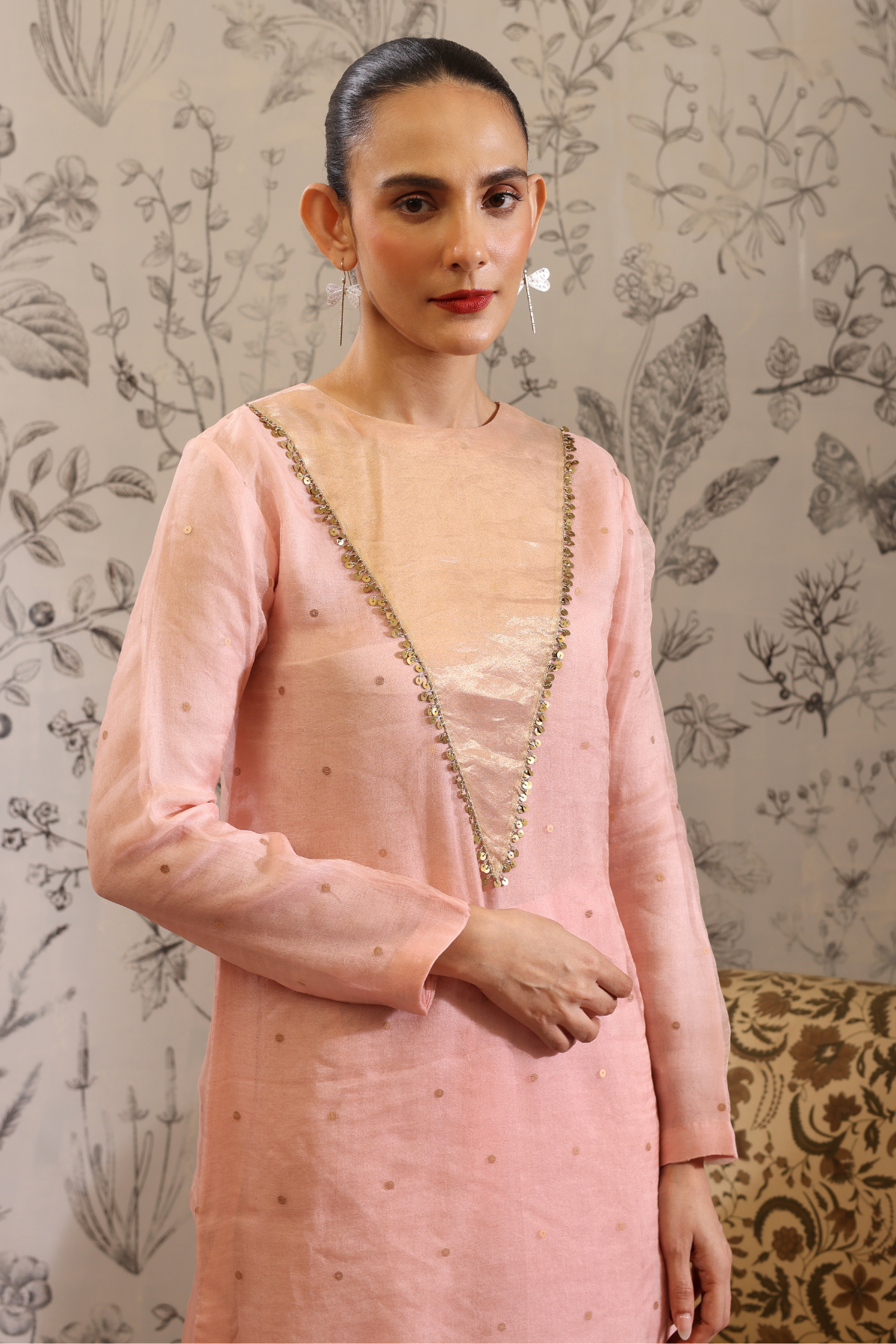 Sukanda - Kurta Set- Pink