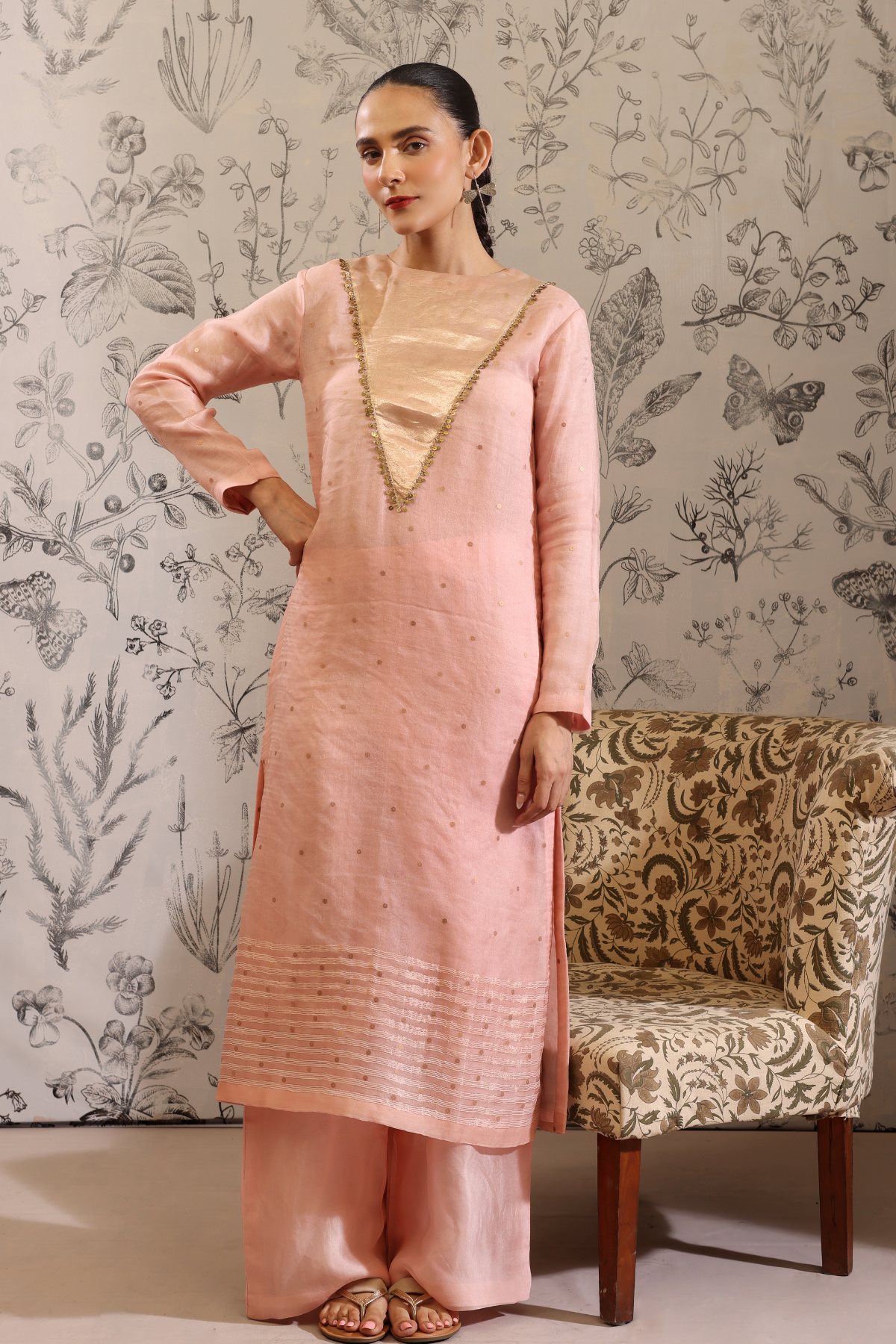 Sukanda - Kurta Set- Pink