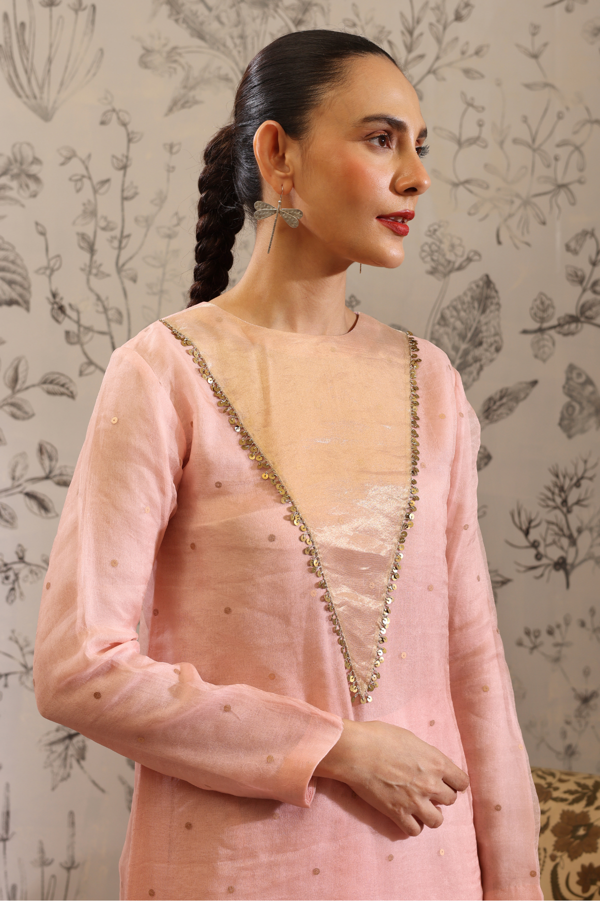 Sukanda - Kurta Set- Pink
