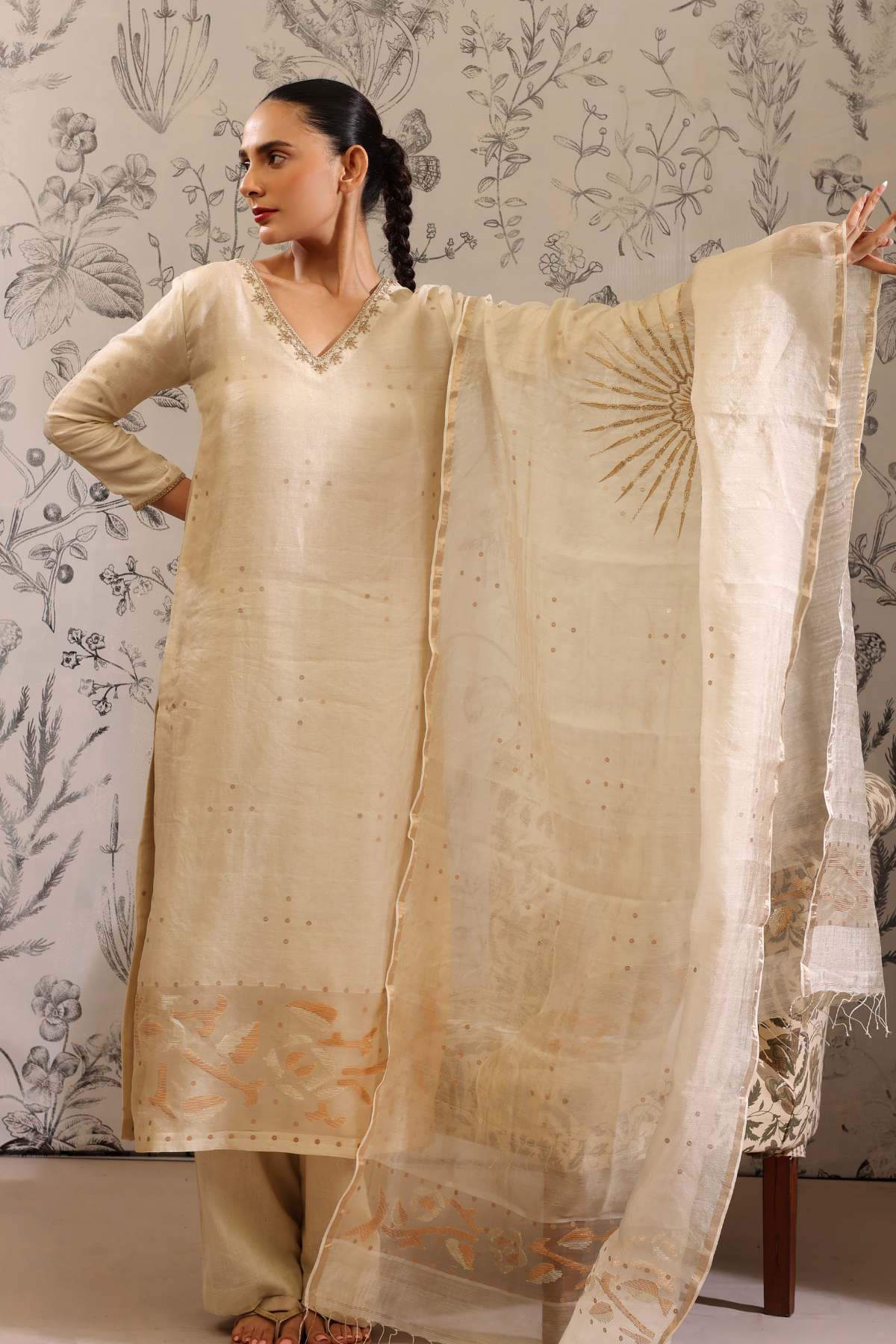 Udaya - Kurta Set- Off White