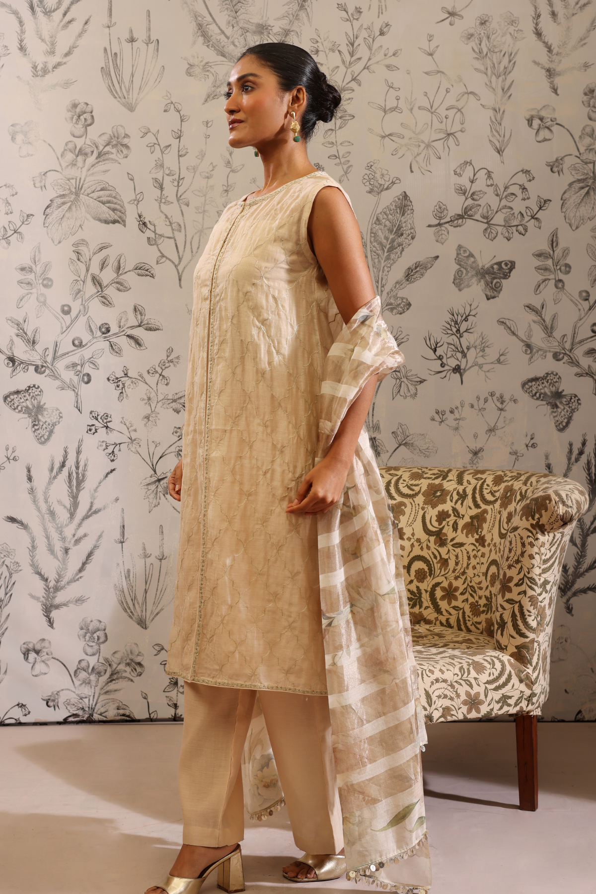 Makaranda - Kurta Set- Off White