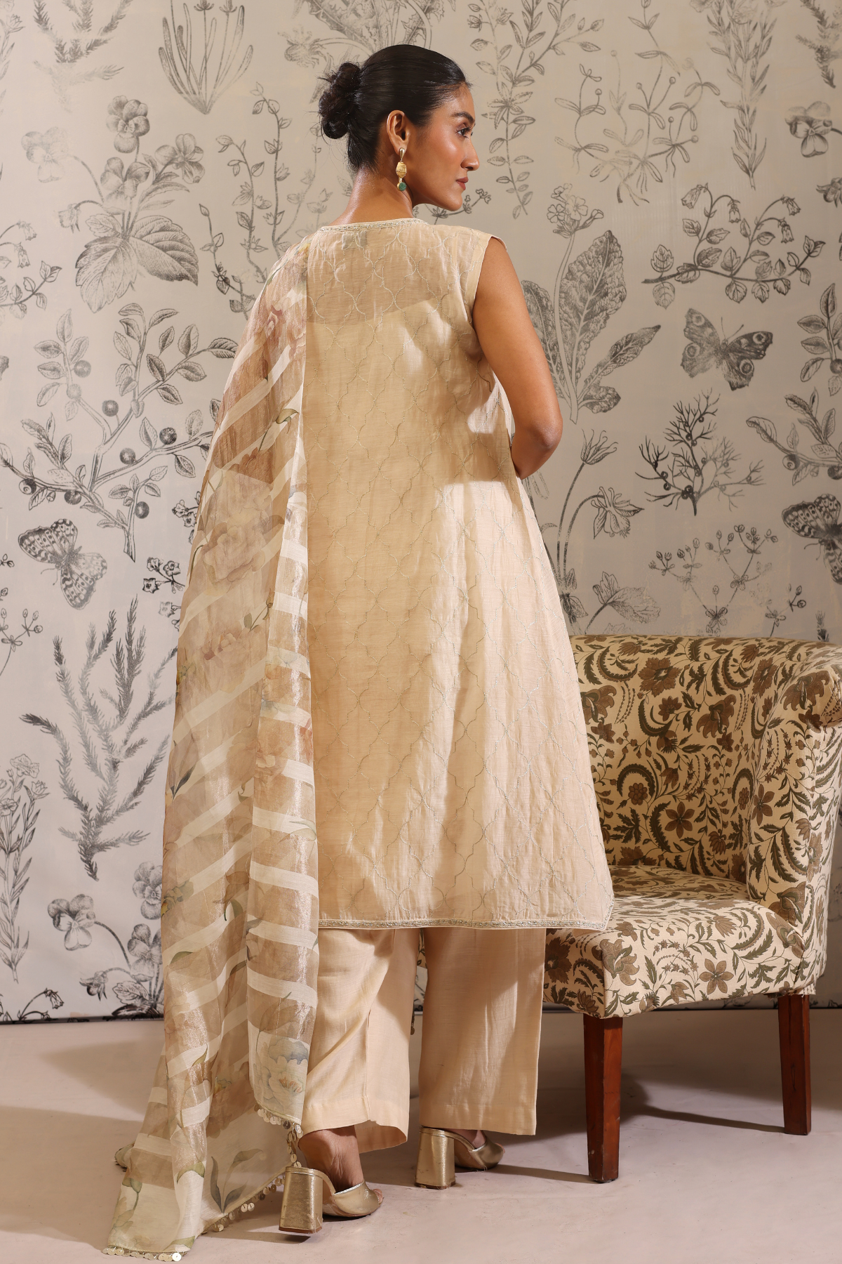 Makaranda - Kurta Set- Off White