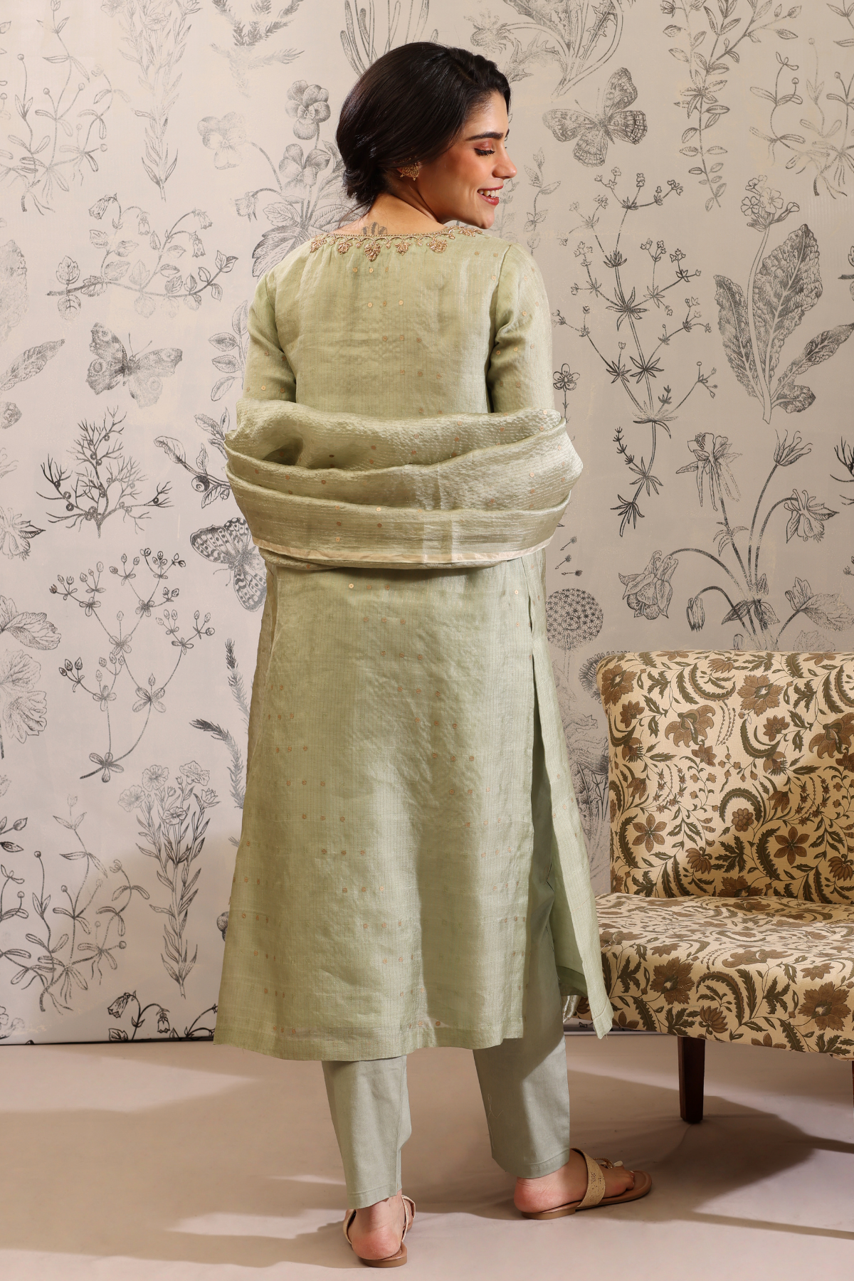 Padmini - Kurta Set- Green