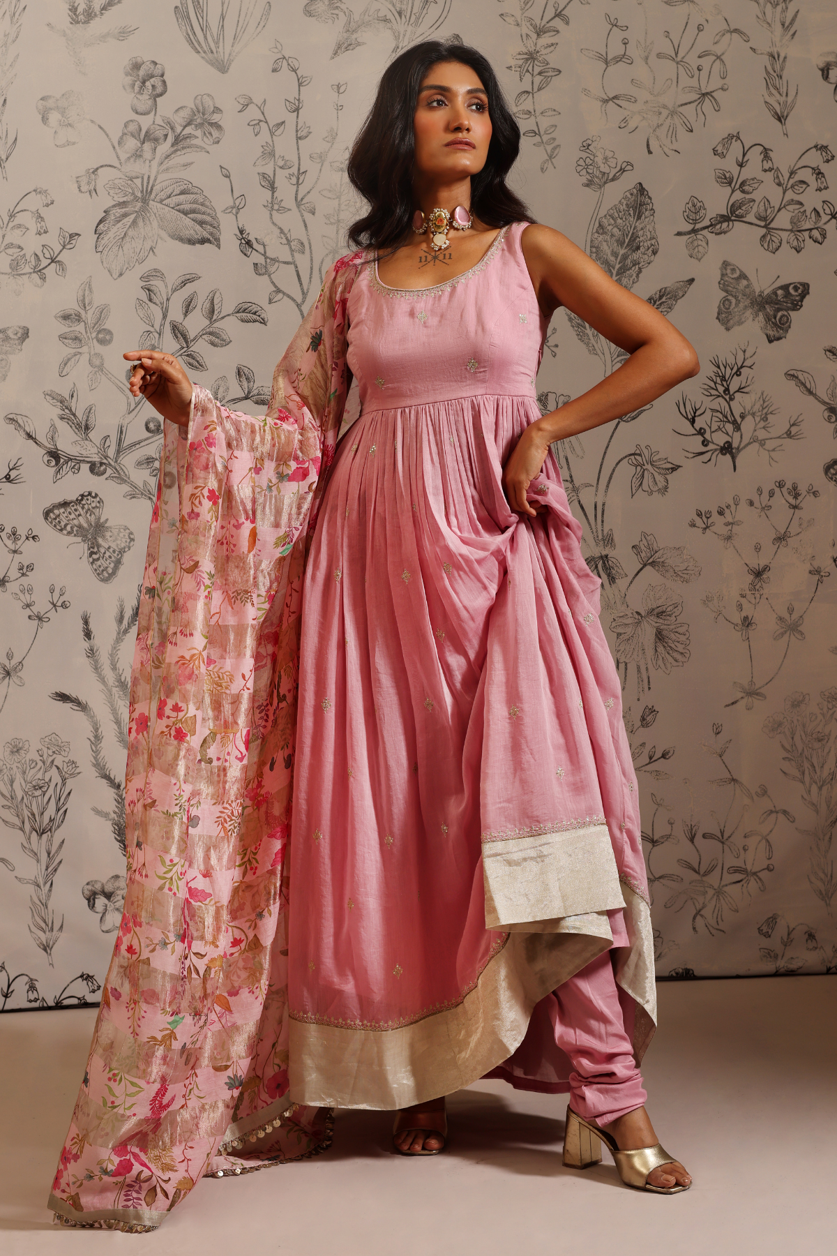Aparajita - Kurta Set- Pink