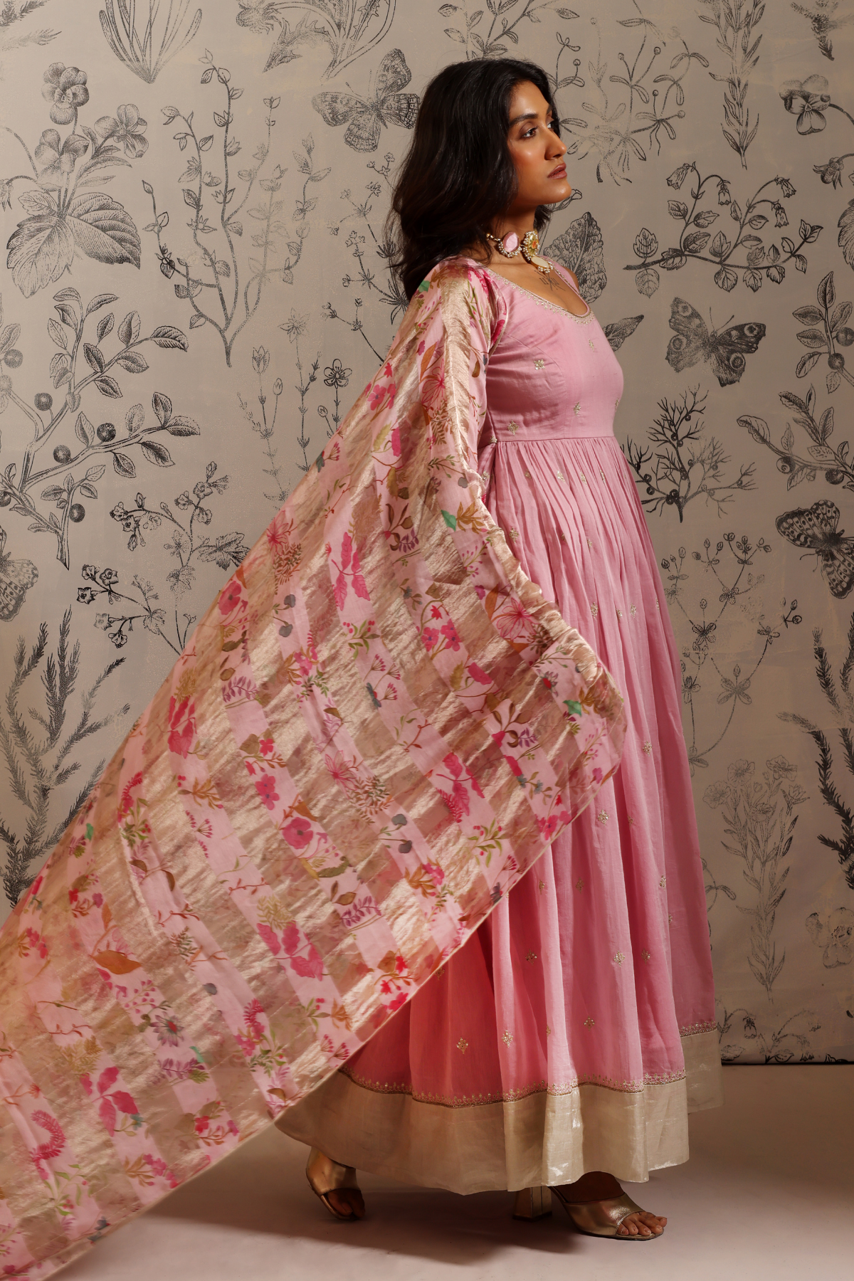 Aparajita - Kurta Set- Pink