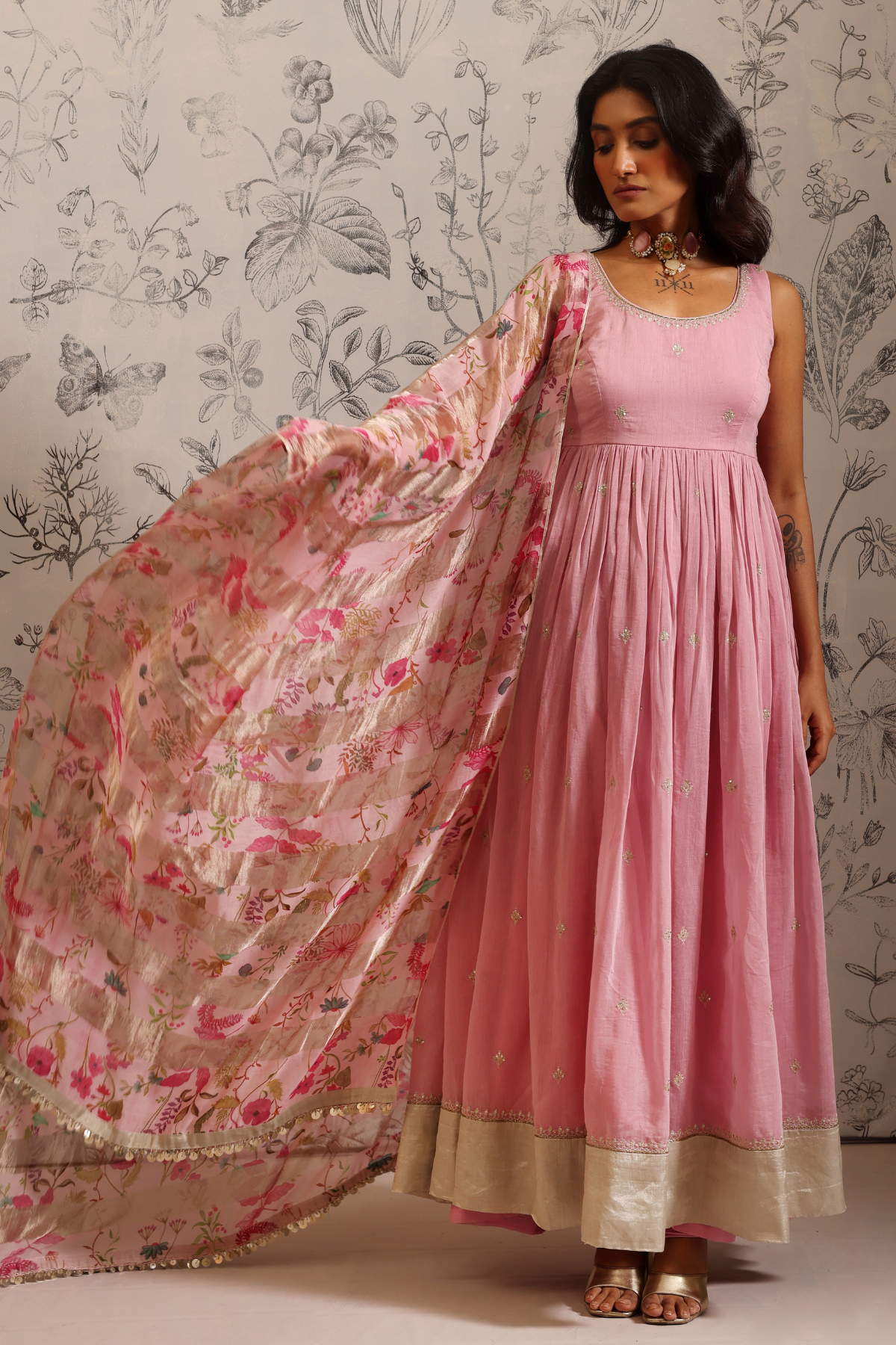 Aparajita - Kurta Set- Pink