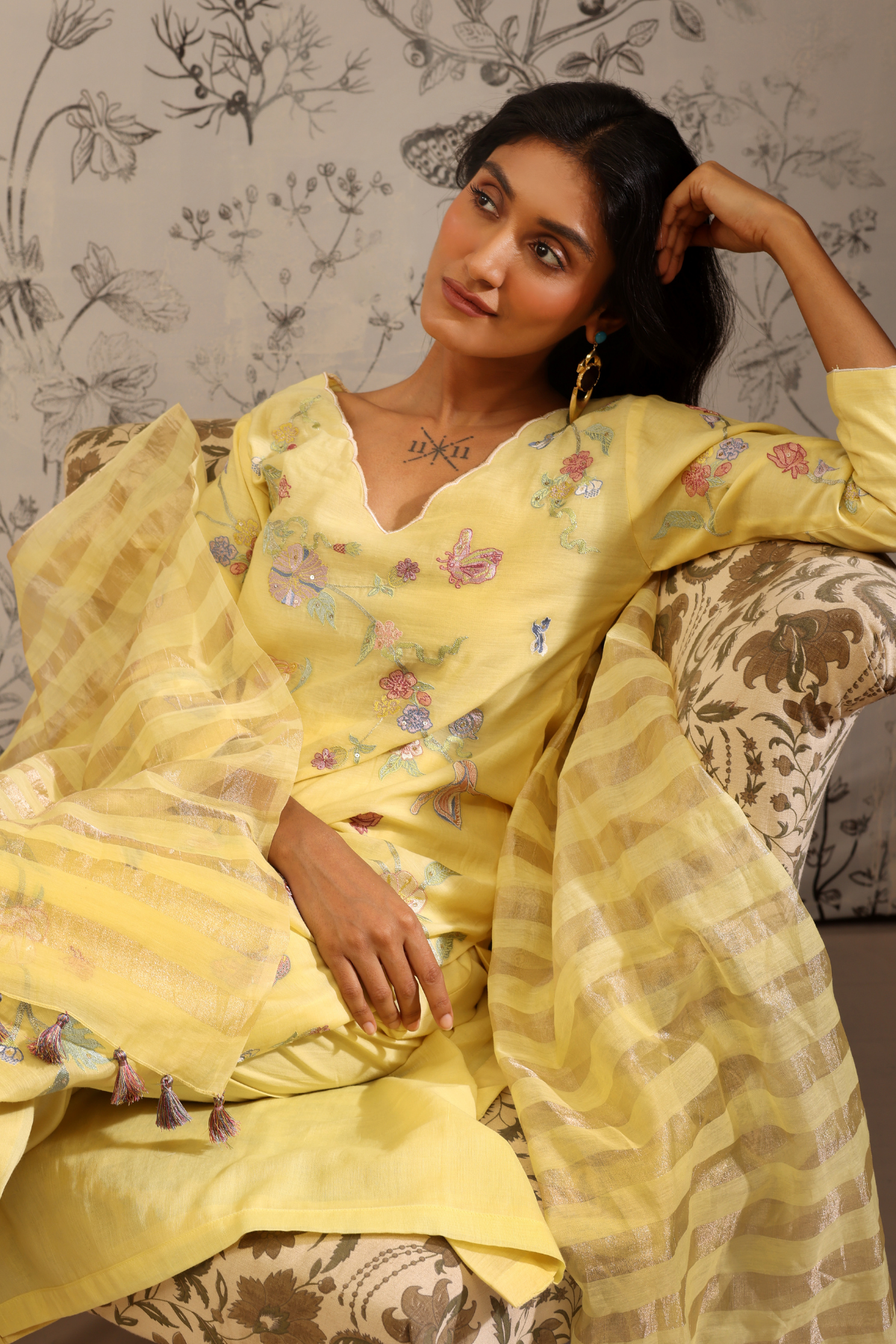 Harita - Kurta Set- Yellow