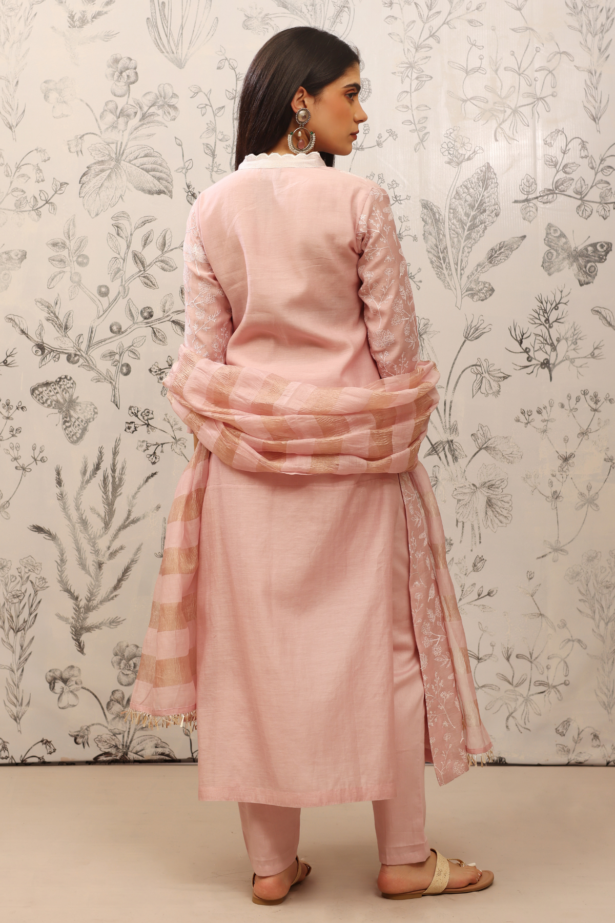 Gulma - Kurta Set- Pink