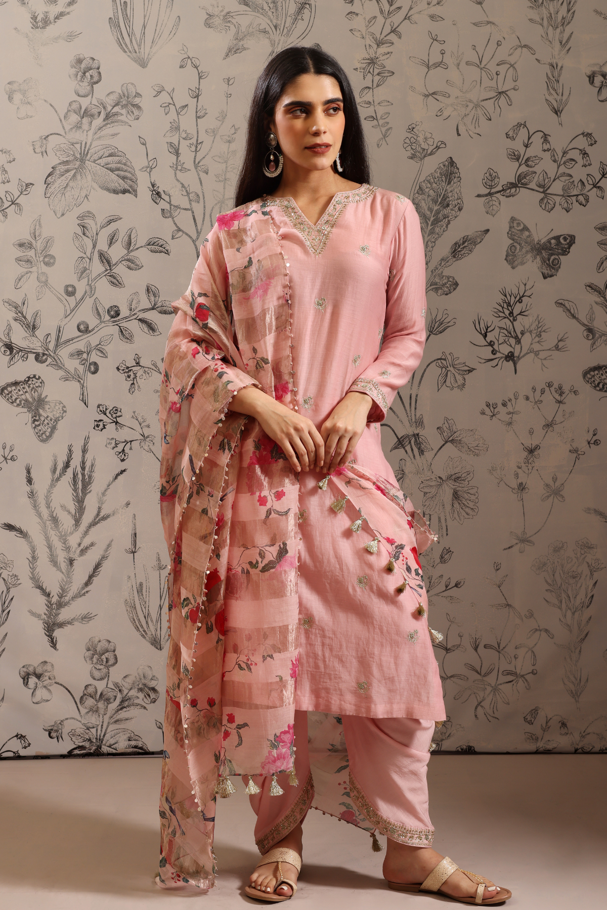 Anaar - Kurta Set- Pink