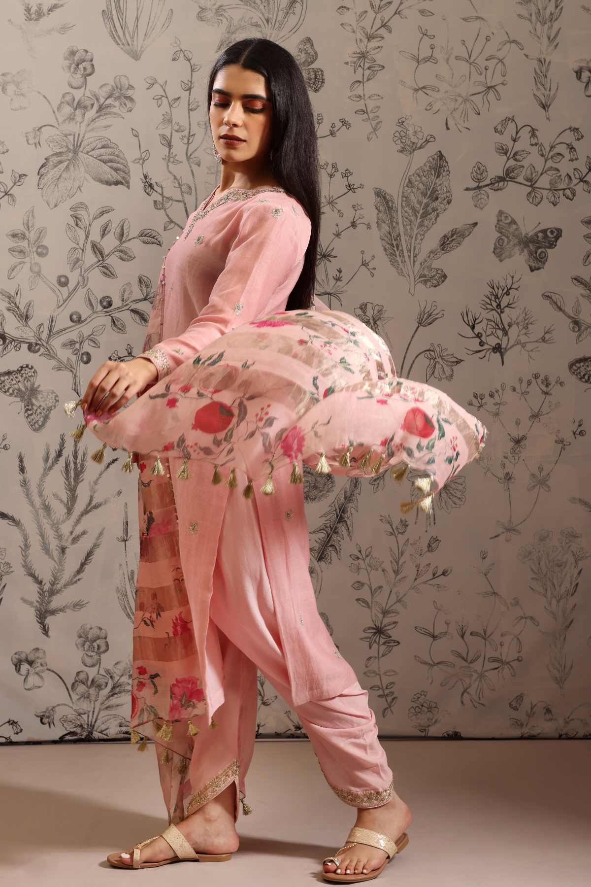 Anaar - Kurta Set- Pink