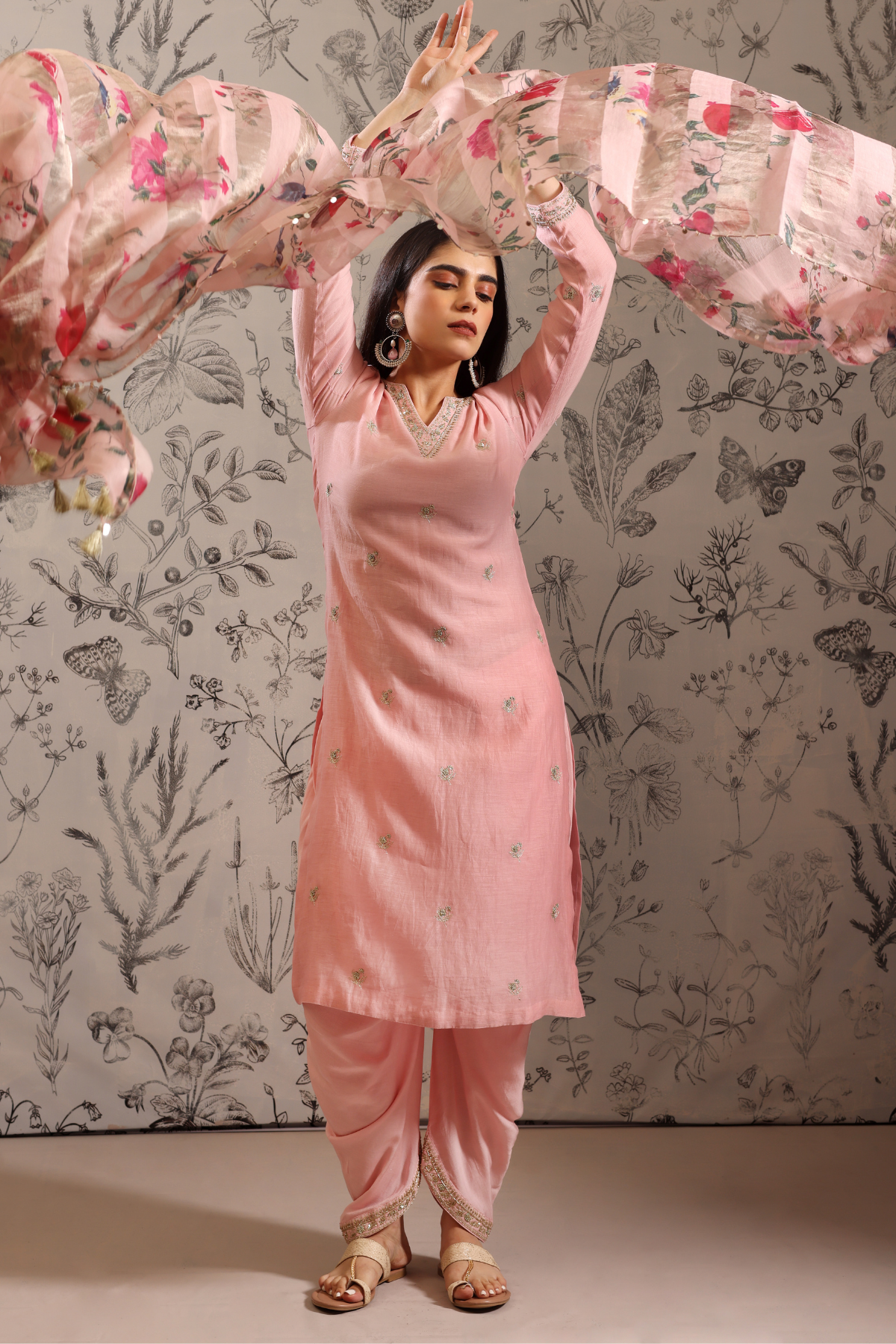 Anaar - Kurta Set- Pink