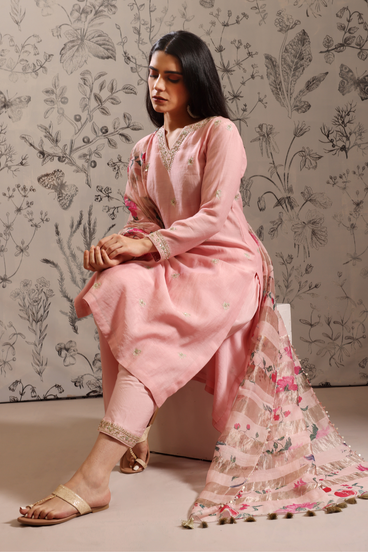 Anaar - Kurta Set- Pink