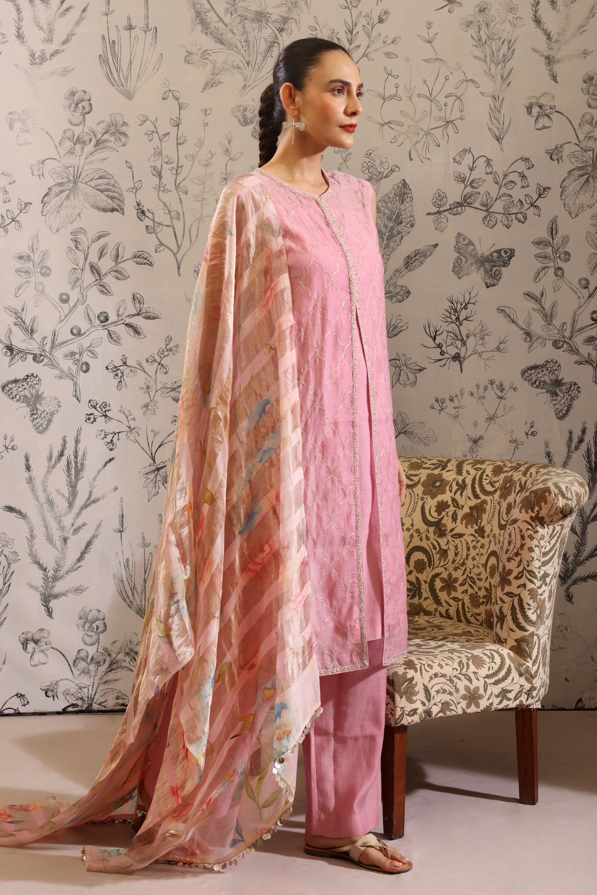 Makaranda - Kurta Set- Pink
