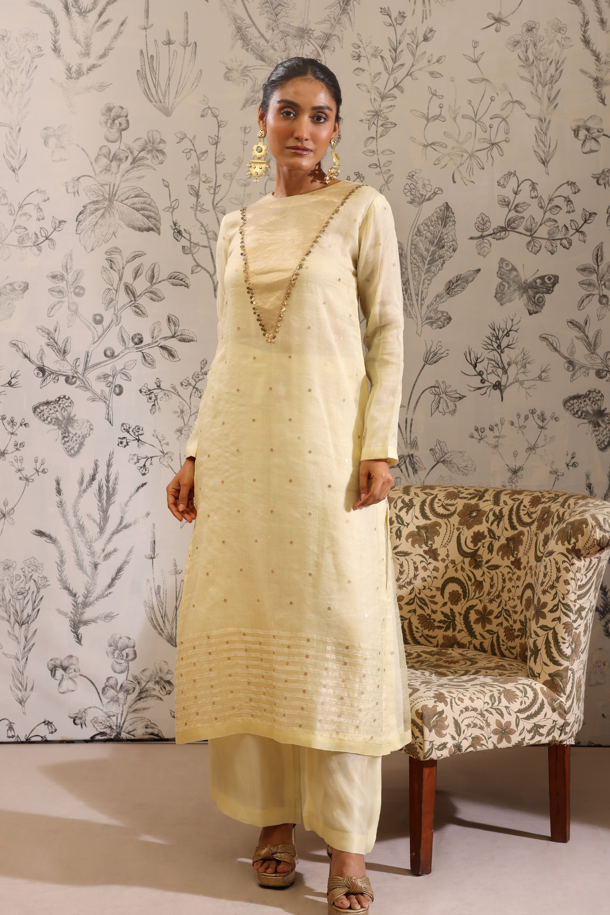 Sukanda - Kurta Set- Yellow