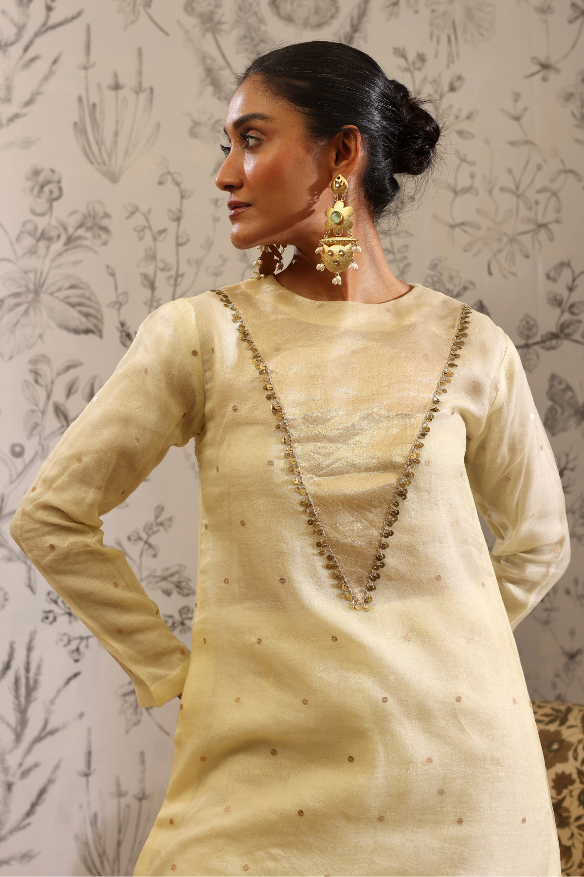 Sukanda - Kurta Set- Yellow