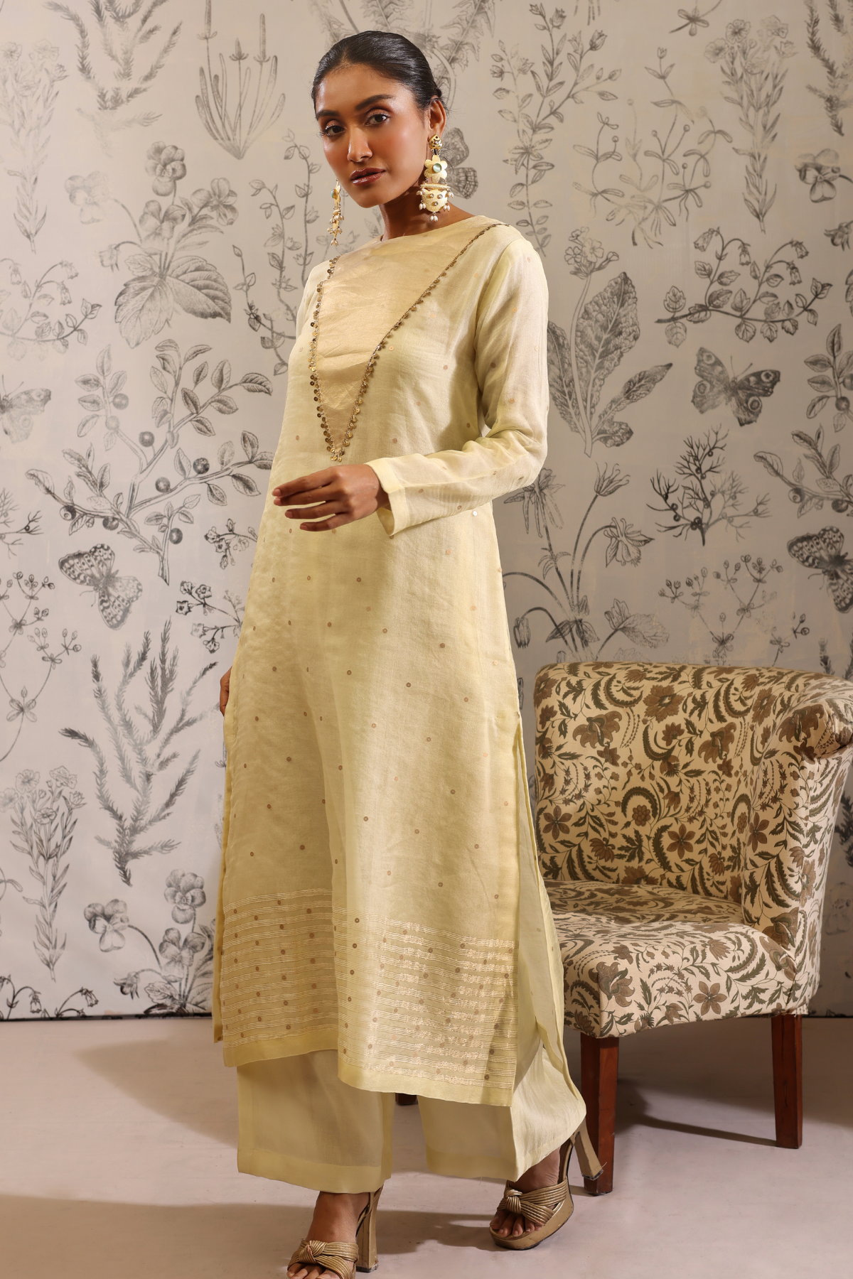 Sukanda - Kurta Set- Yellow