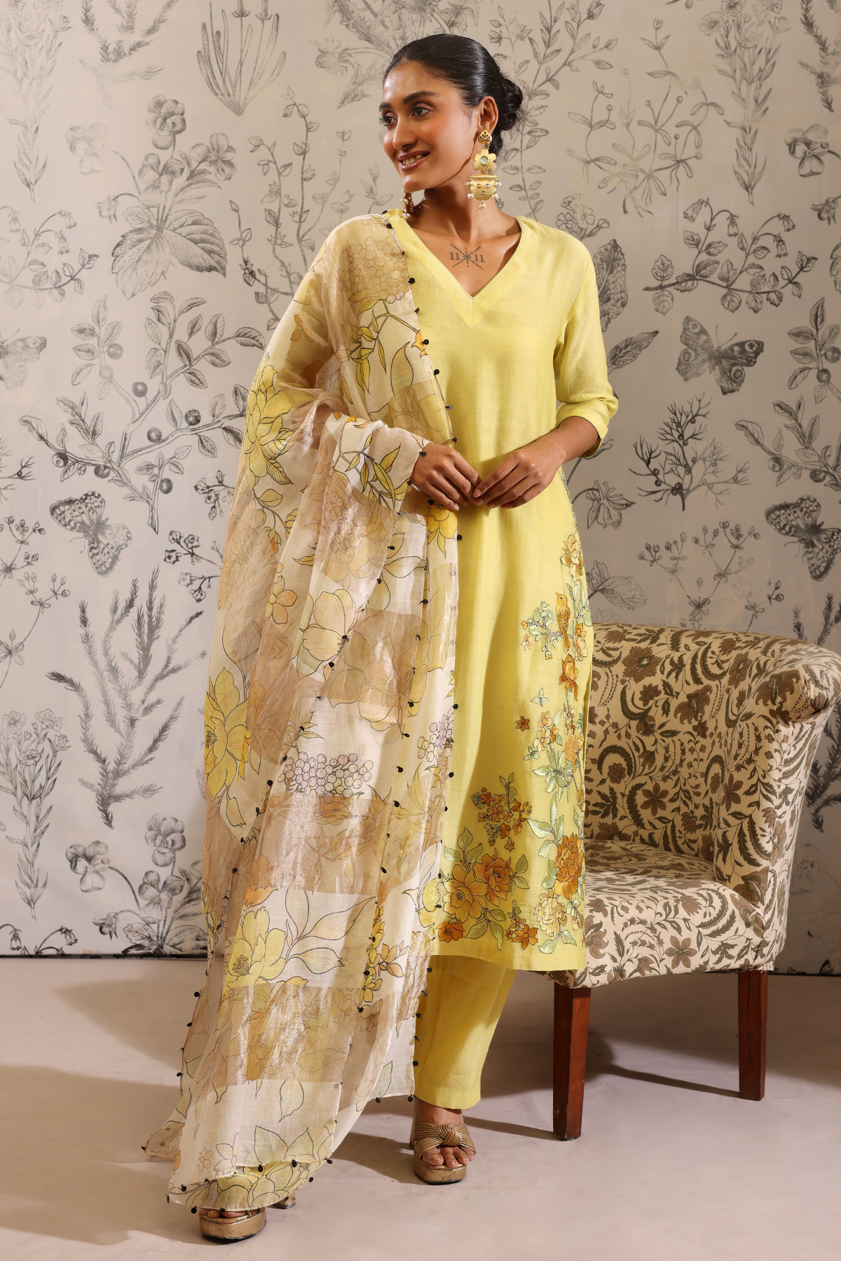 Vakya - Kurta Set- Yellow