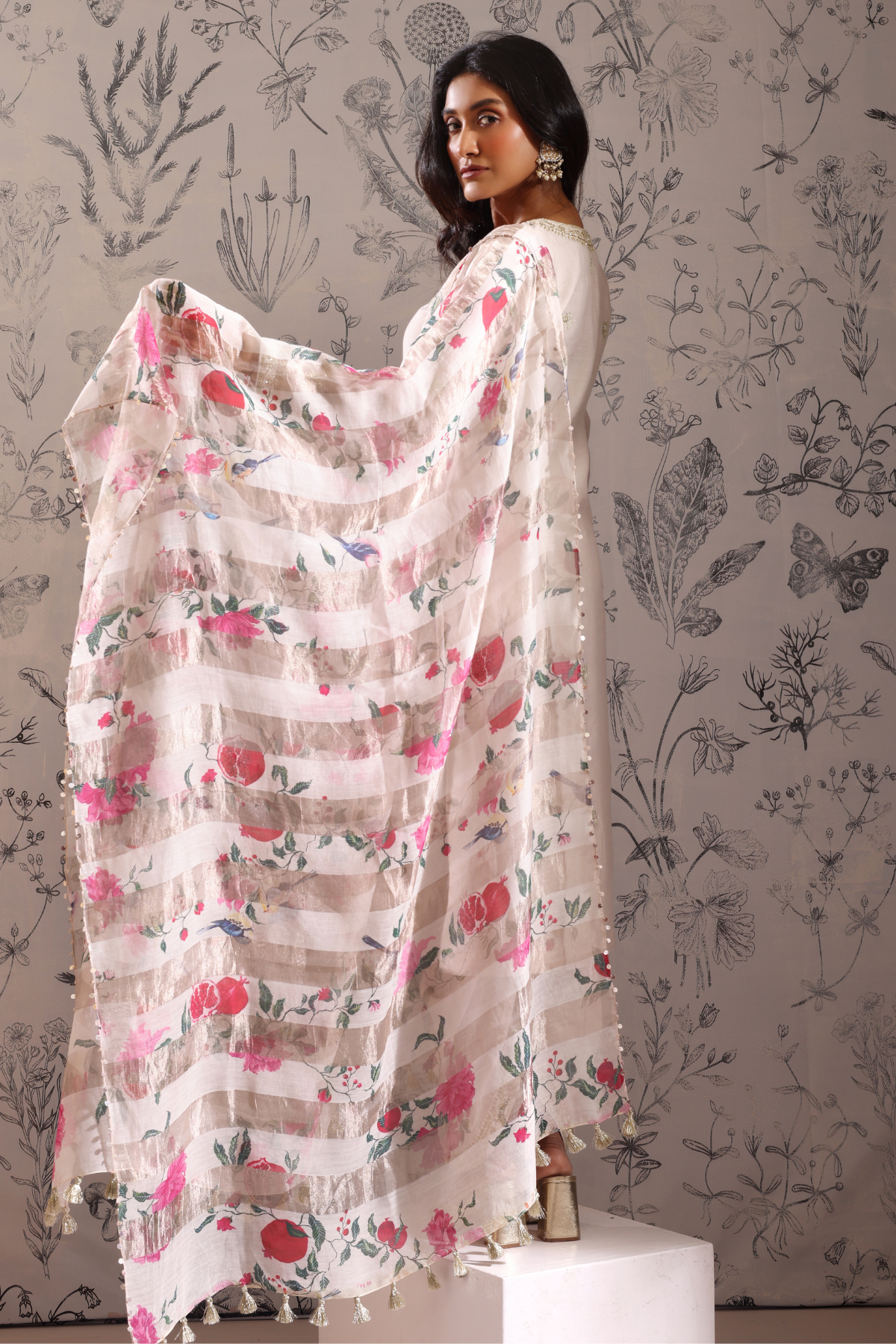 Anaar - Kurta Set- White