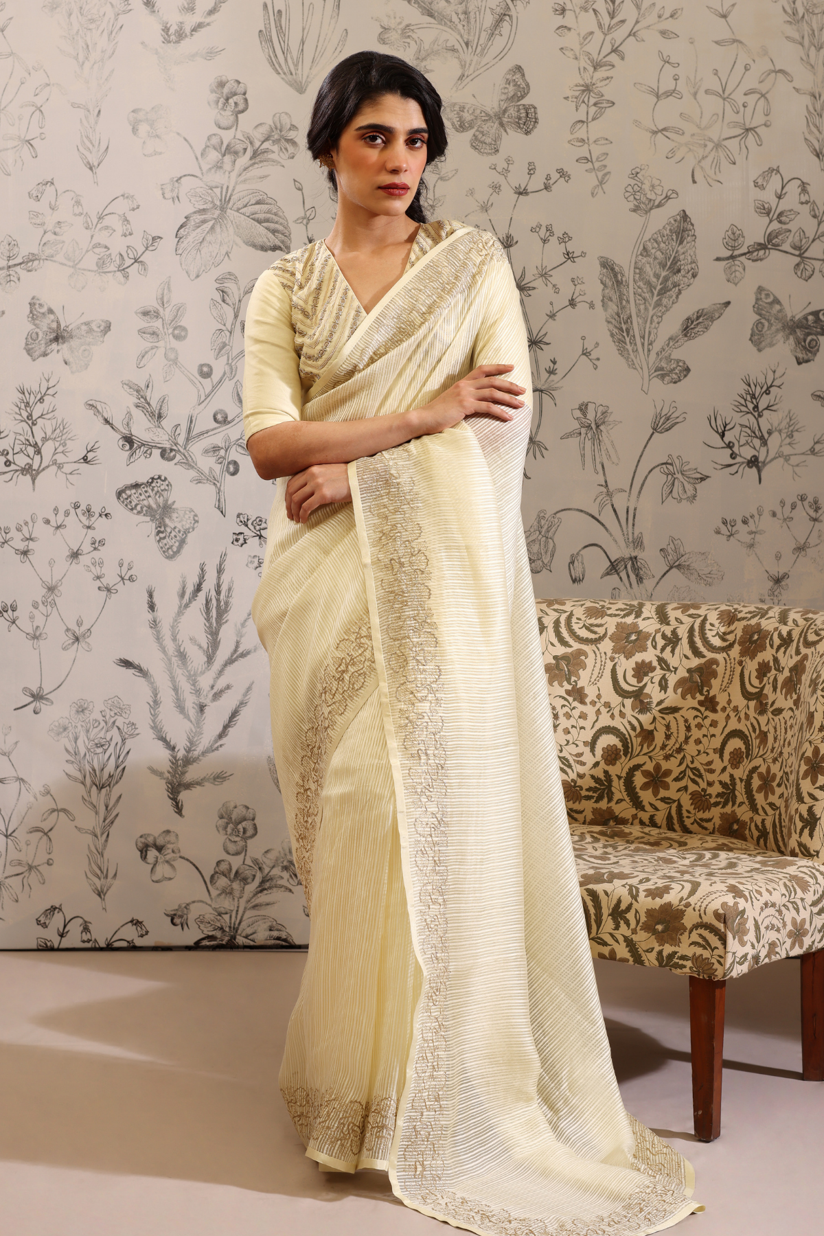 Jhilika - Saree- Yellow