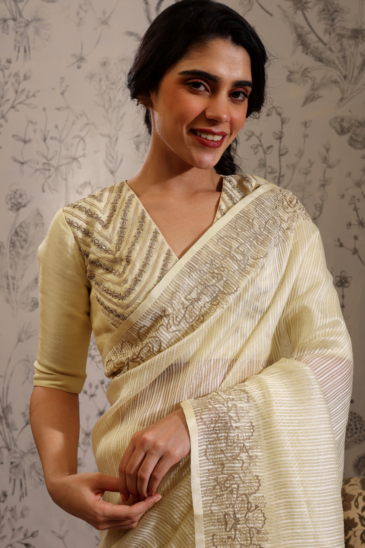 Jhilika - Saree- Yellow