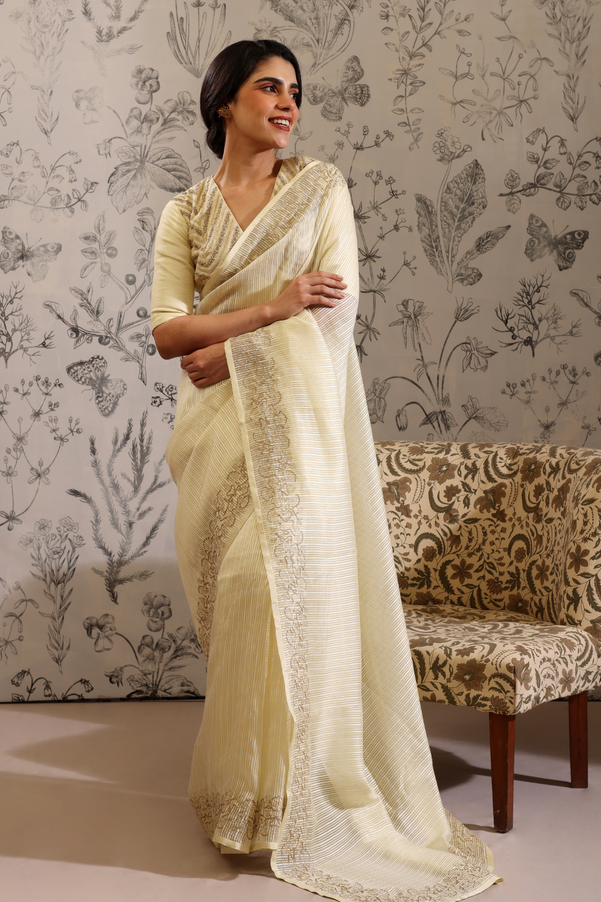 Jhilika - Saree- Yellow