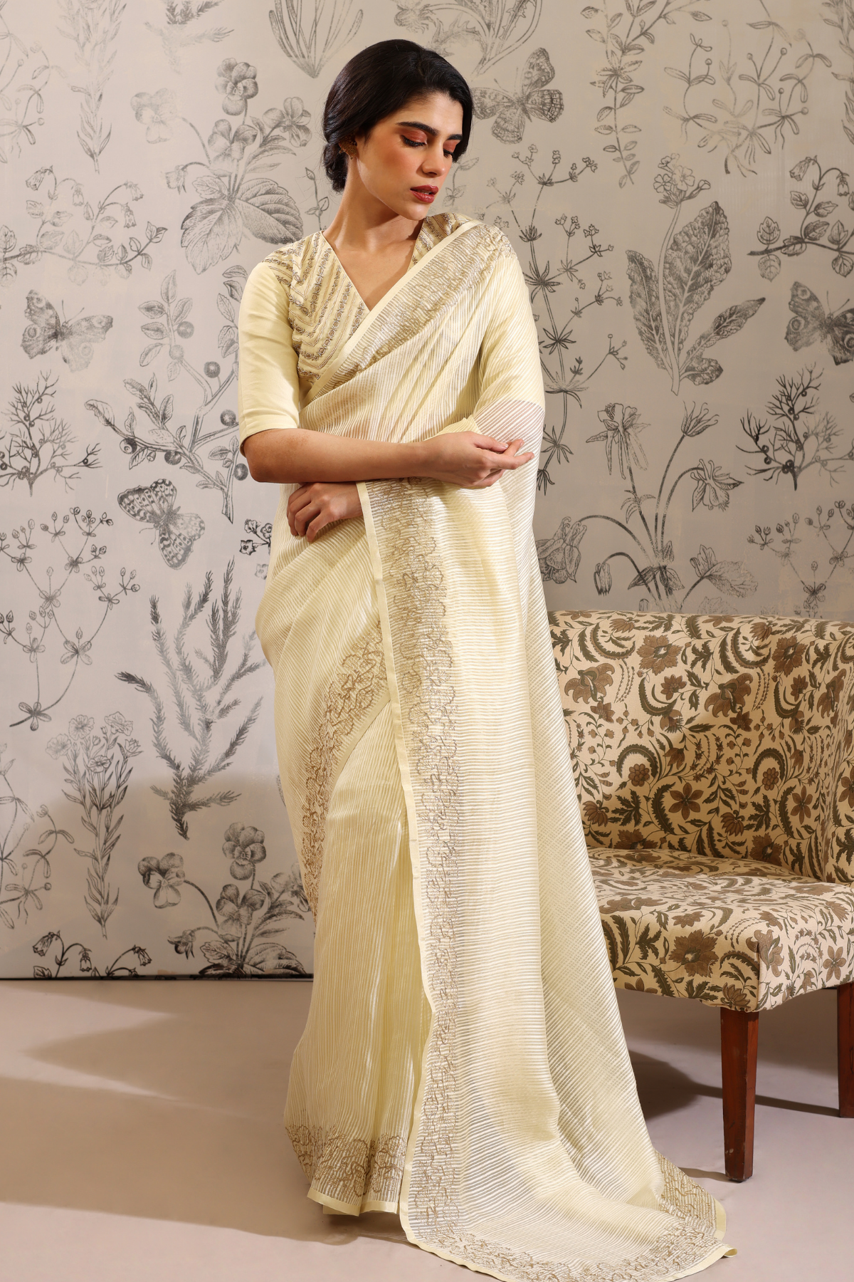Jhilika - Saree- Yellow